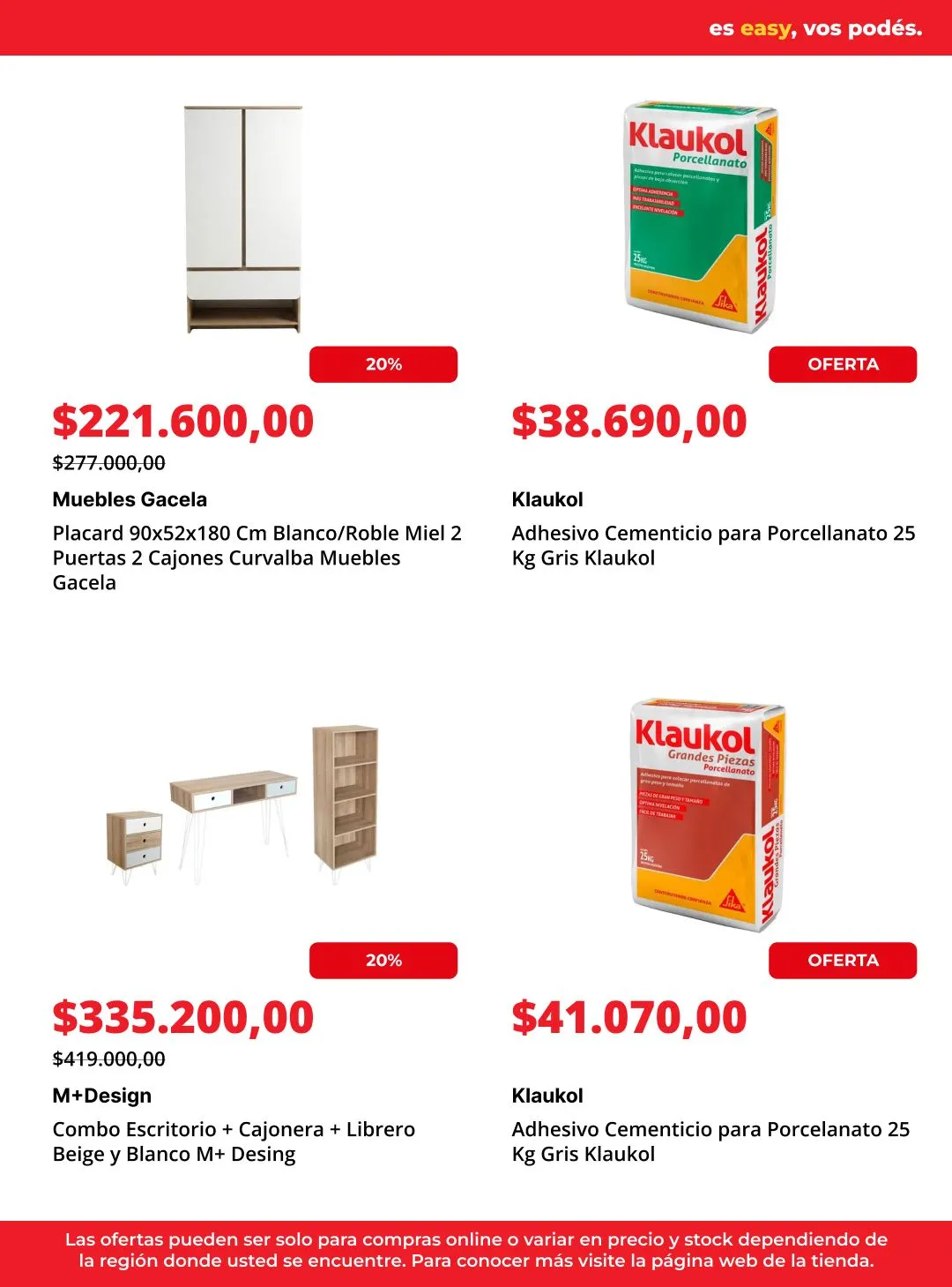 Ofertas de  Easy Ofertas 23 de junio al 7 de julio 2026 - Página 12 del catálogo
