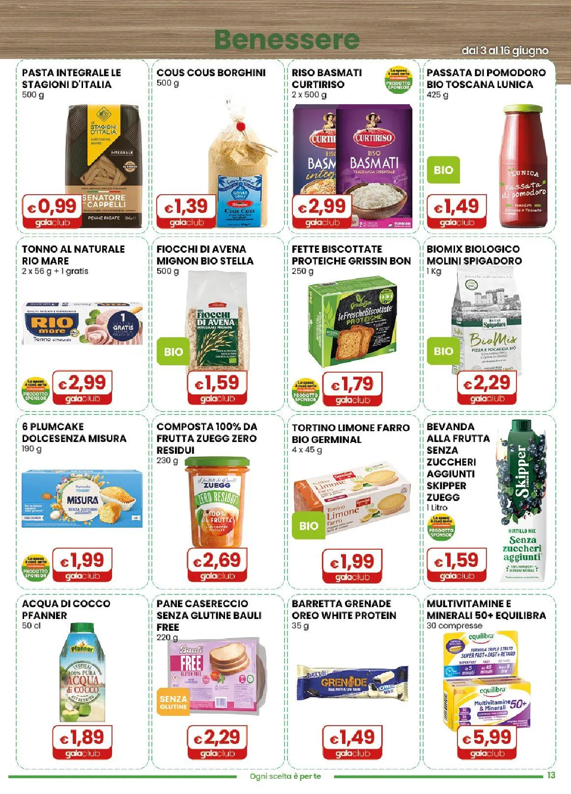 Volantini Gala Supermercati da 3 giugno a 16 giugno di 2026 - Pagina del volantino 13