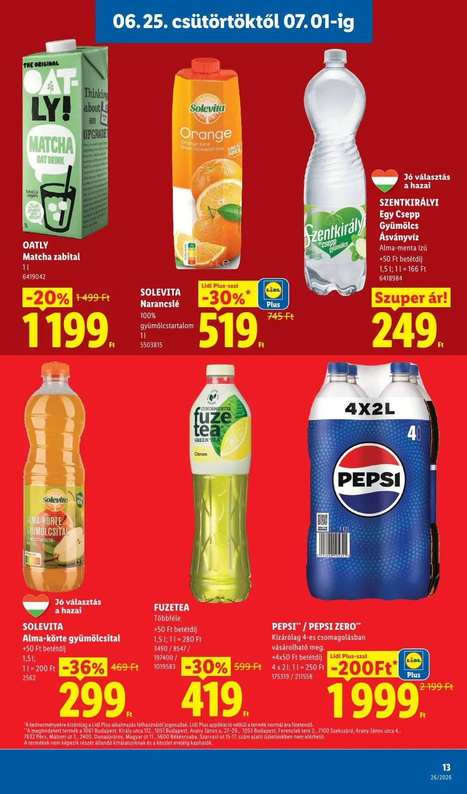 Katalógus Lidl legfrissebb ajánlatai június 25.-tól július 7.-ig 2026. - Oldal 13