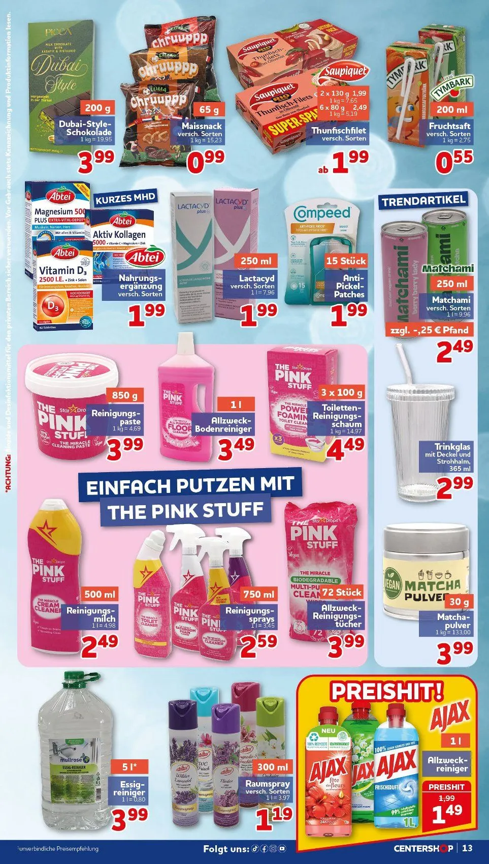  CENTERSHOP Prospekte von 29. Juni bis 4. Juli 2026 - Prospekt seite 13