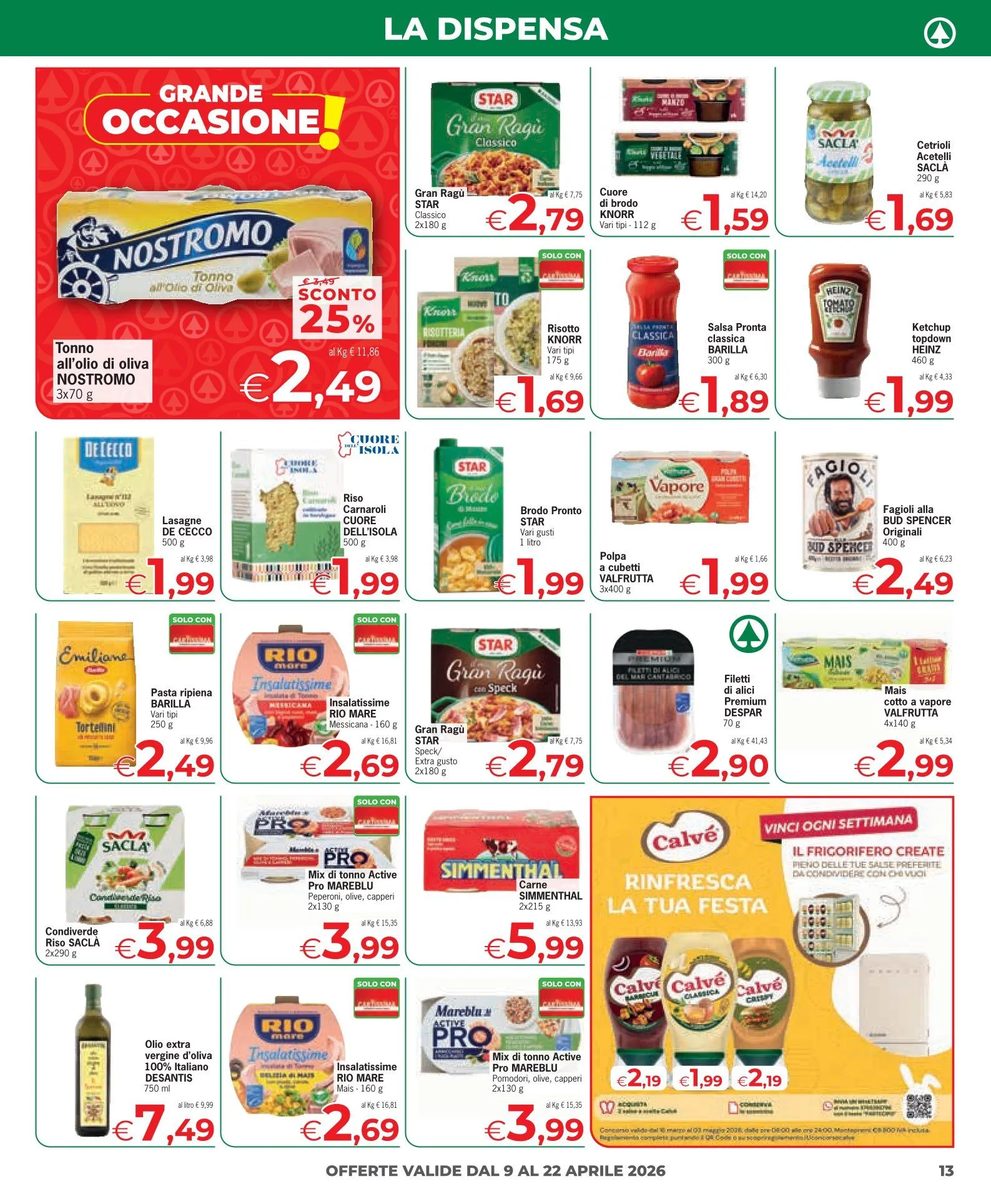  Eurospar Volantino da 9 aprile a 22 aprile di 2026 - Pagina del volantino 13
