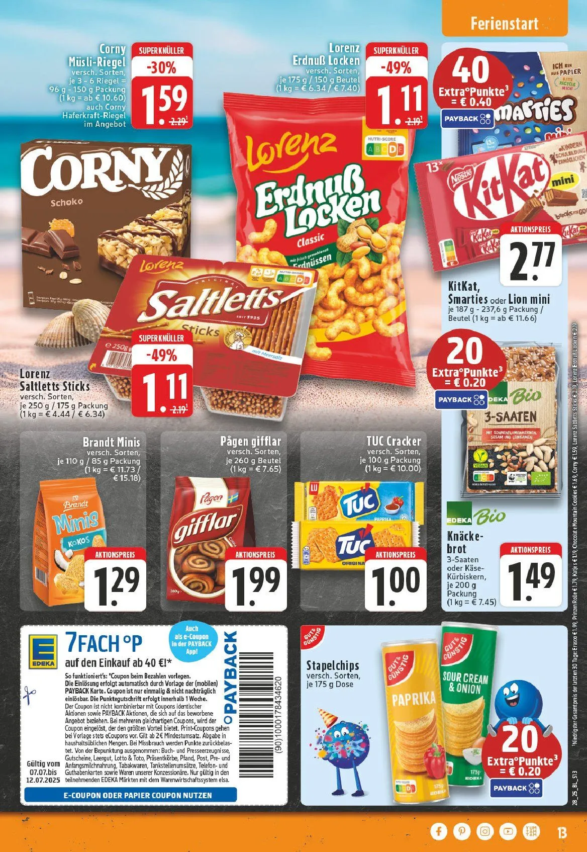 Edeka Angebote von 7. Juli bis 12. Juli 2025 - Prospekt seite 13