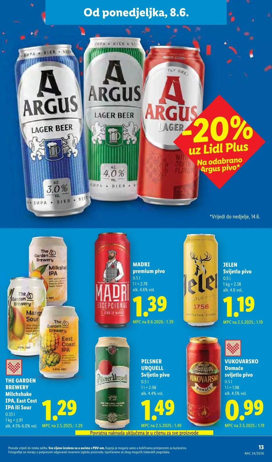 Katalog  LIDL od 8. lipnja do 14. lipnja 2026. - Pregled Stranica 13