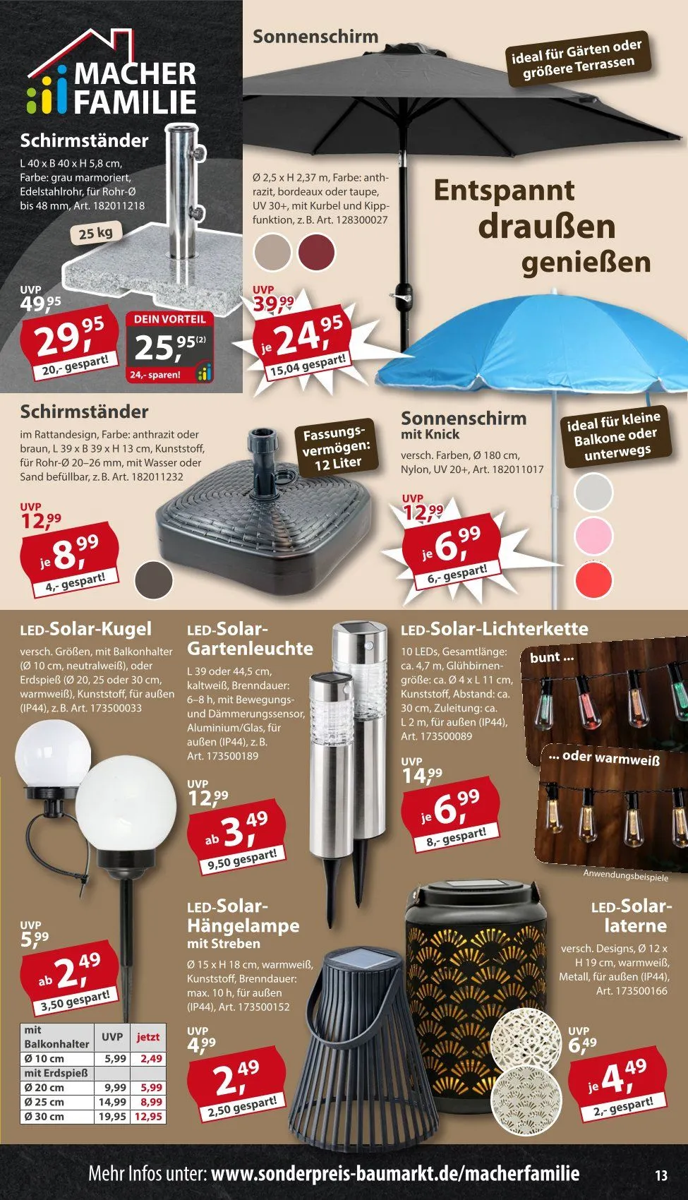 Sonderpreis-Baumarkt Angebote von 30. Mai bis 5. Juni 2026 - Prospekt seite 13
