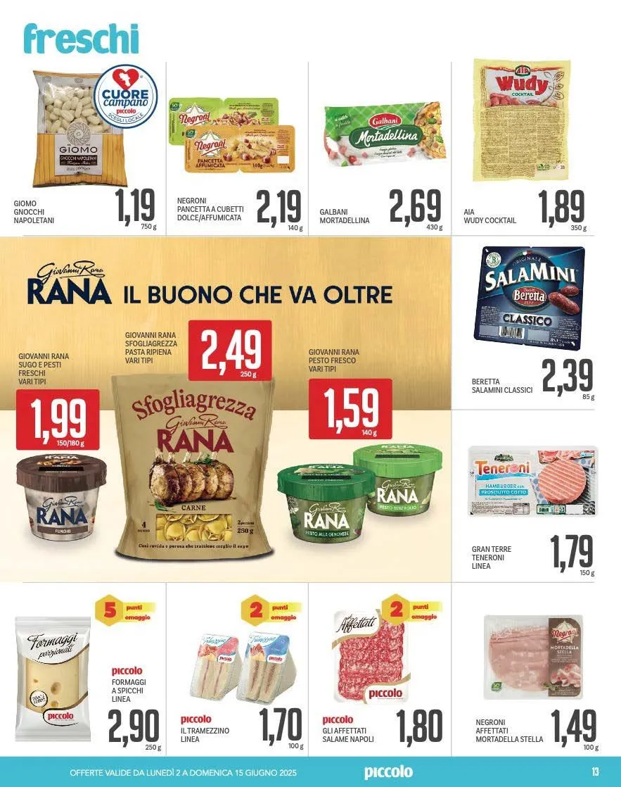  Volantini Piccolo da 2 giugno a 16 giugno di 2025 - Pagina del volantino 13