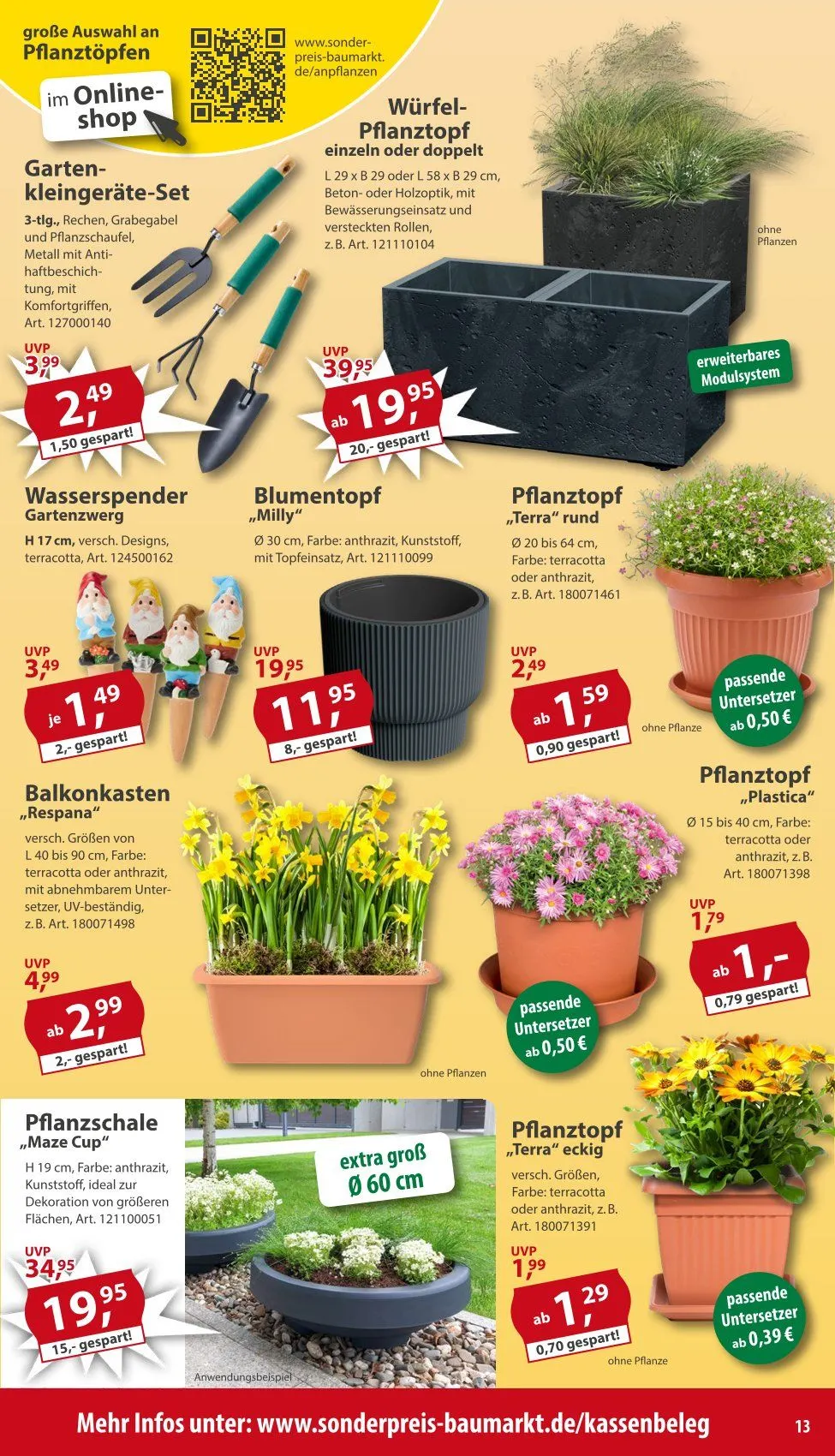 Sonderpreis-Baumarkt Prospekte von 28. Februar bis 3. März 2026 - Prospekt seite 13