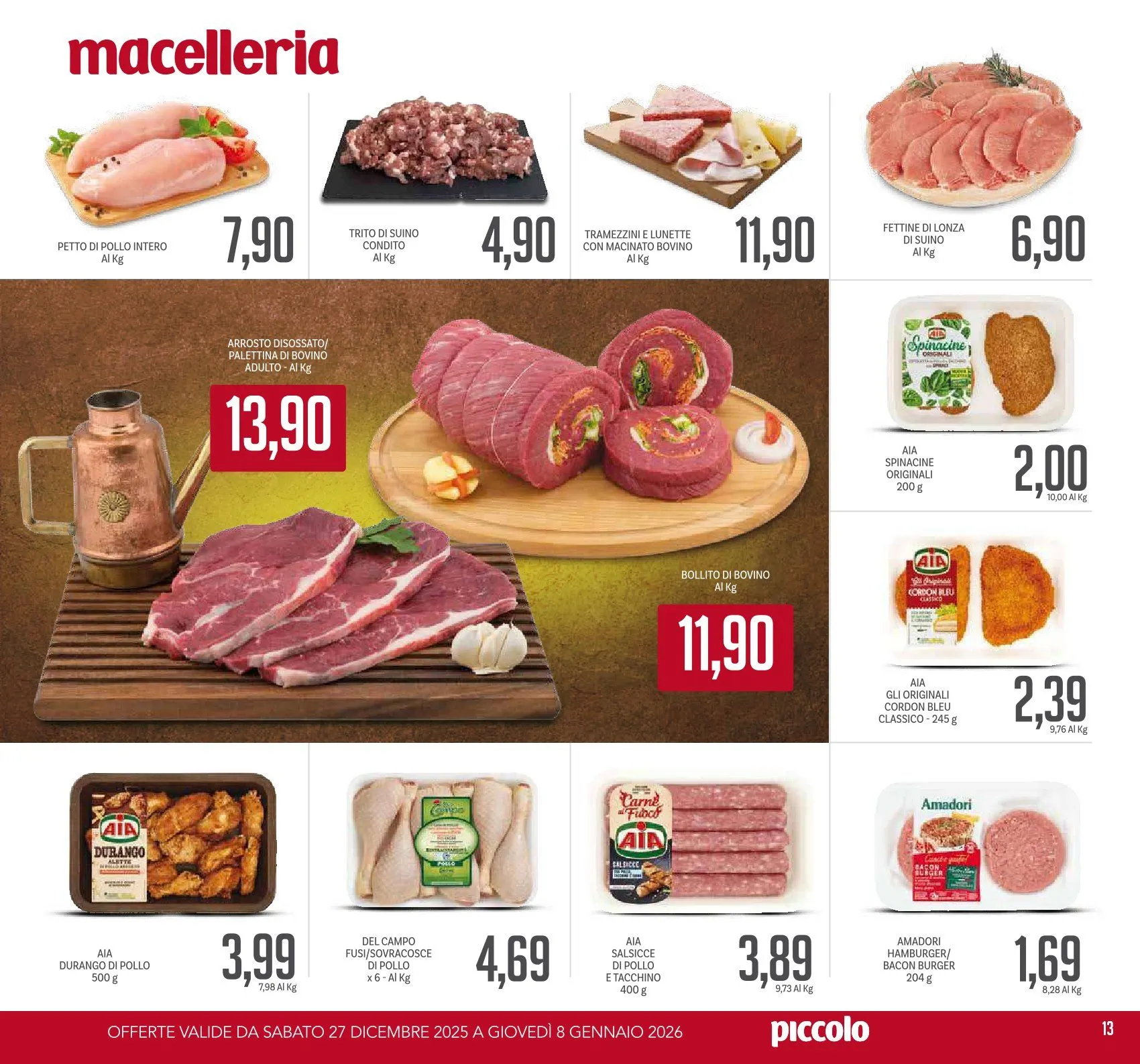}Volantini Piccolo da 27 dicembre a 8 gennaio di 2026 - Pagina del volantino 13