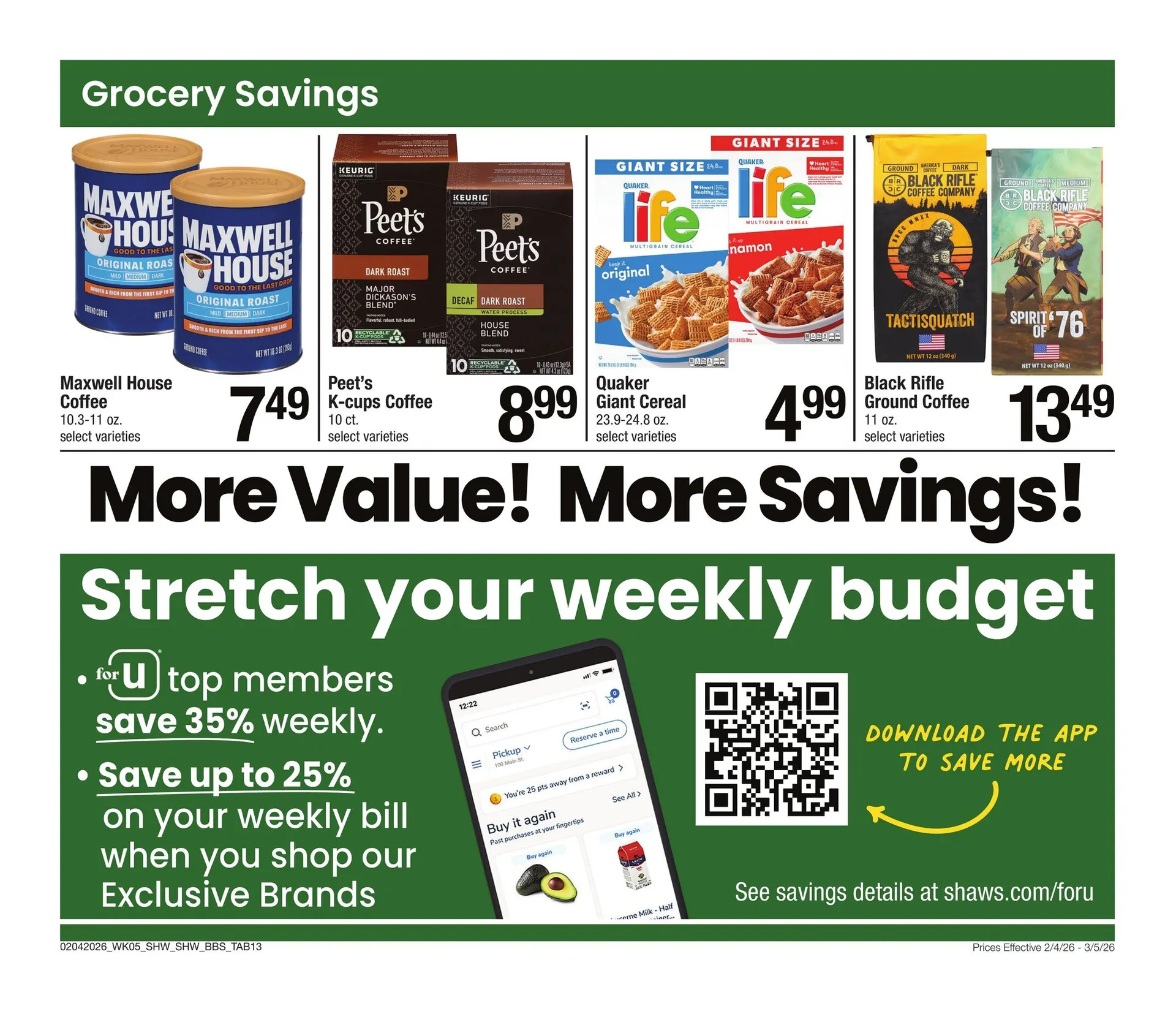 Weekly ad Shaw's Sales from February 4 to March 5 2026 - Page 13