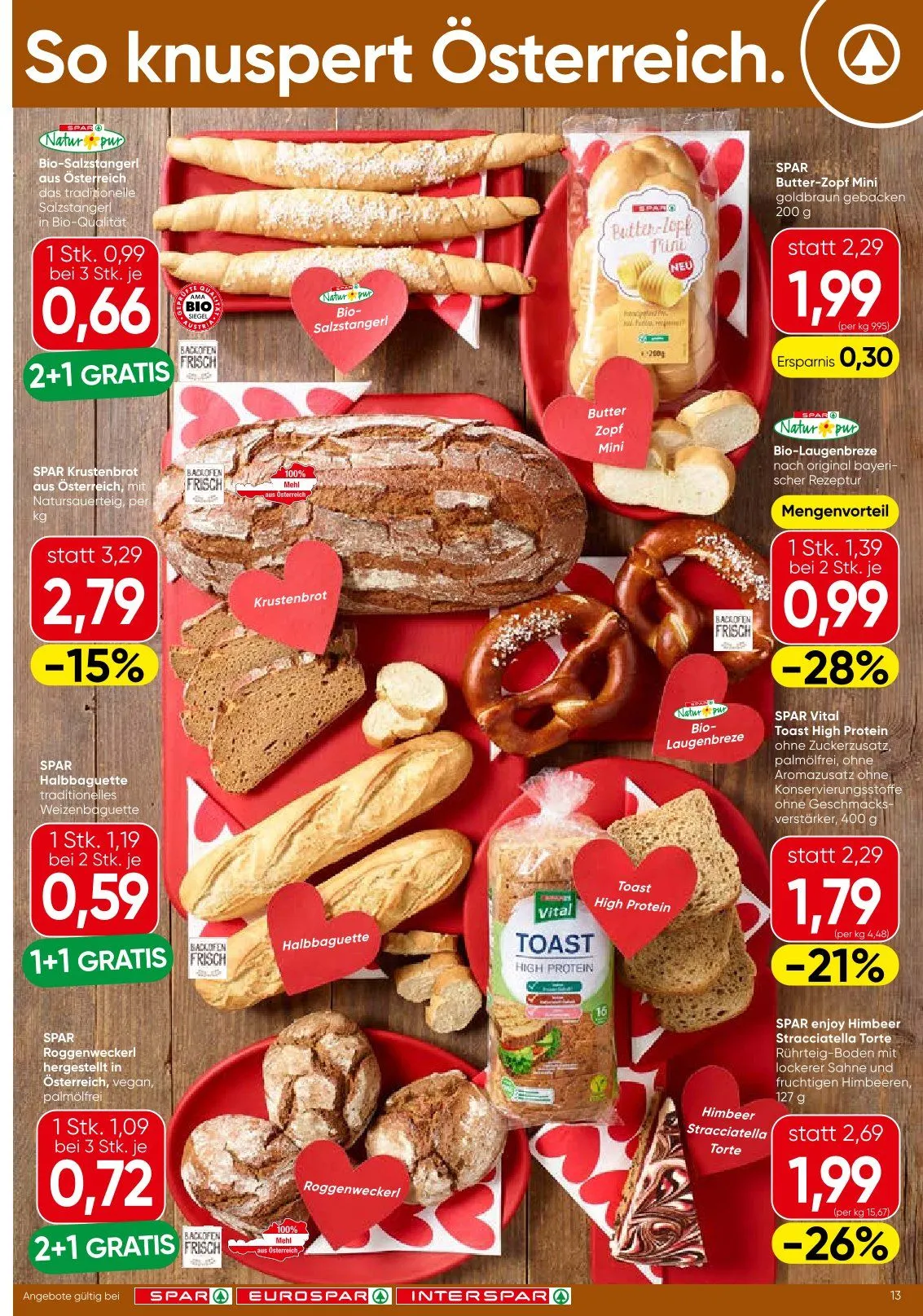 SPAR Prospekte  von 13. Mai bis 20. Mai 2026 - Flugblätt seite  13