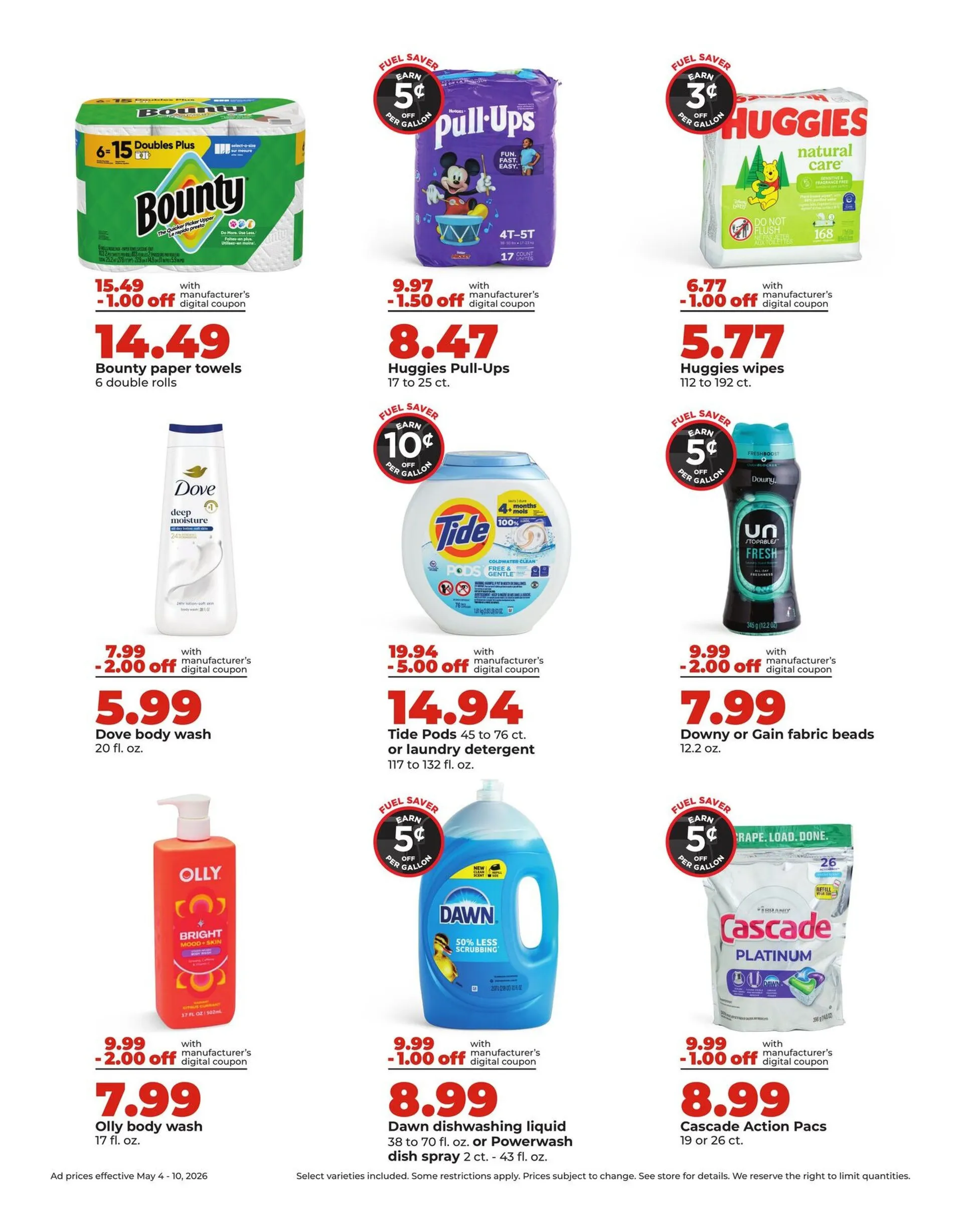Weekly promotion  HyVee Sales spanning from May 4 to May 10 2026 - Page 12 for Catalogue 365