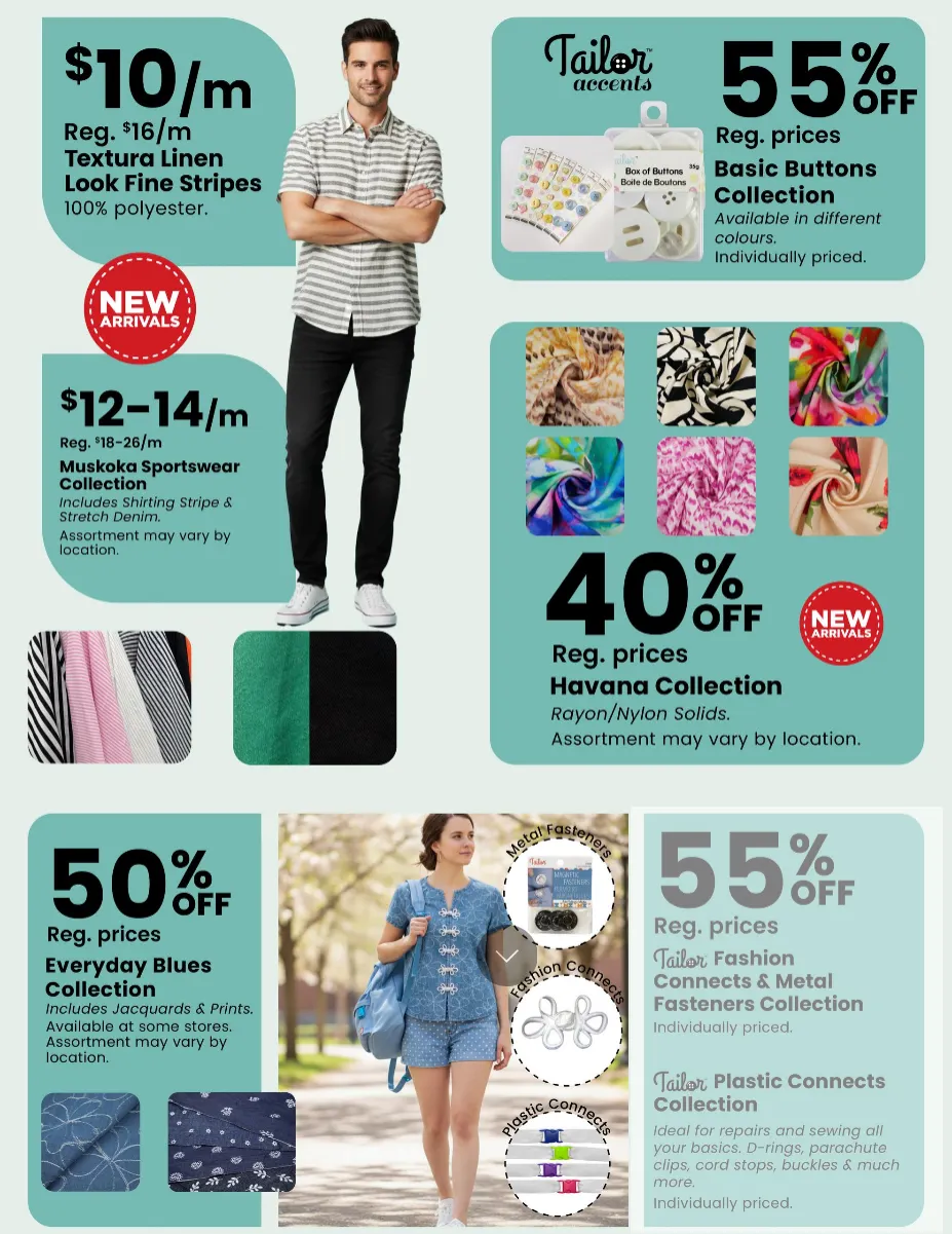 Fabricland Sales from April 1 to April 30 2026 - flyer page 13