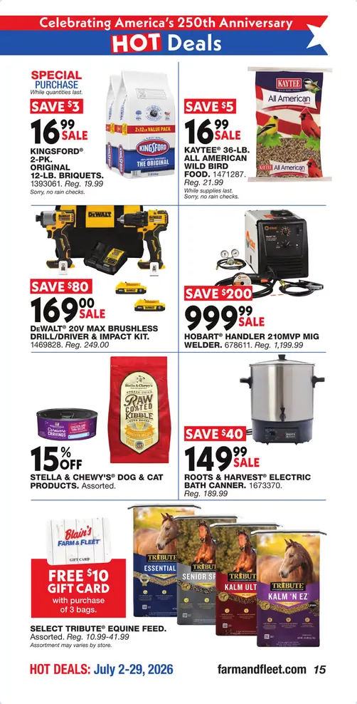 Weekly ad  Blain's Farm & Fleet Sales from July 2 to July 29 2026 - Page 13