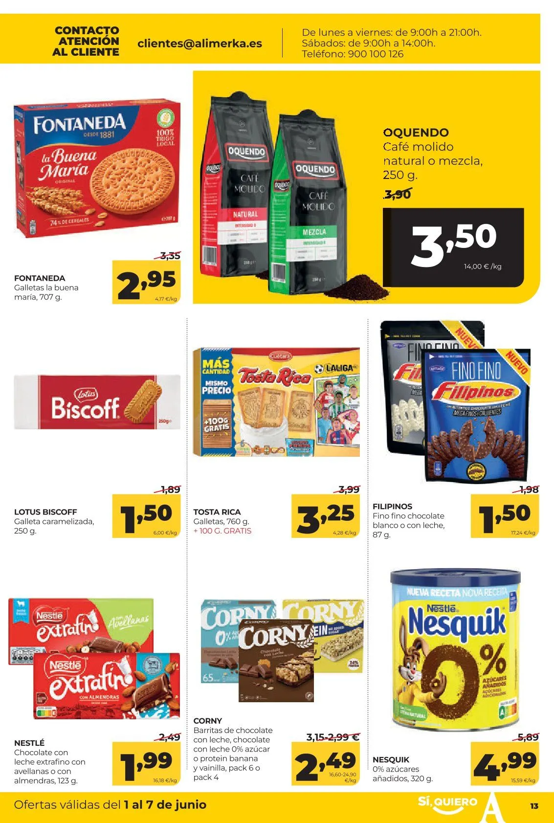 Catálogo de Alimerka Ofertas 1 de junio al 7 de junio 2026 - Página 13