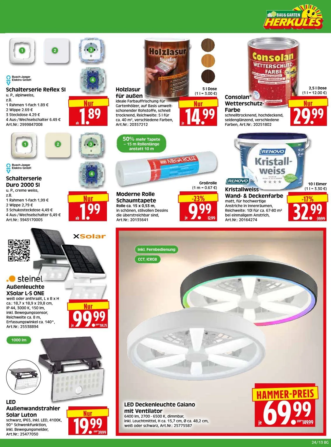 Herkules Baumarkt Angebote von 8. Juni bis 13. Juni 2026 - Prospekt seite 13
