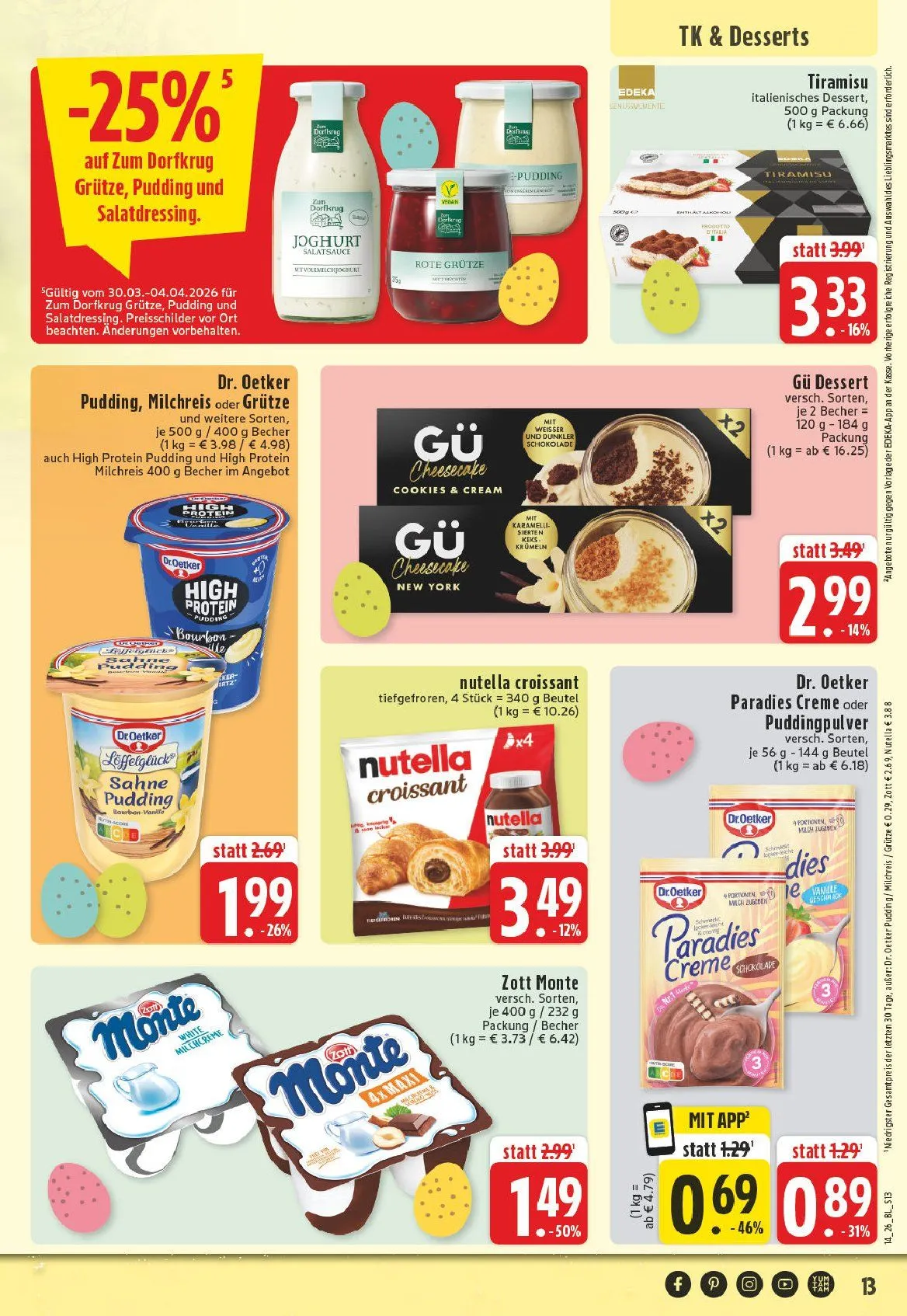Edeka Angebote von 30. März bis 4. April 2026 - Prospekt seite 13