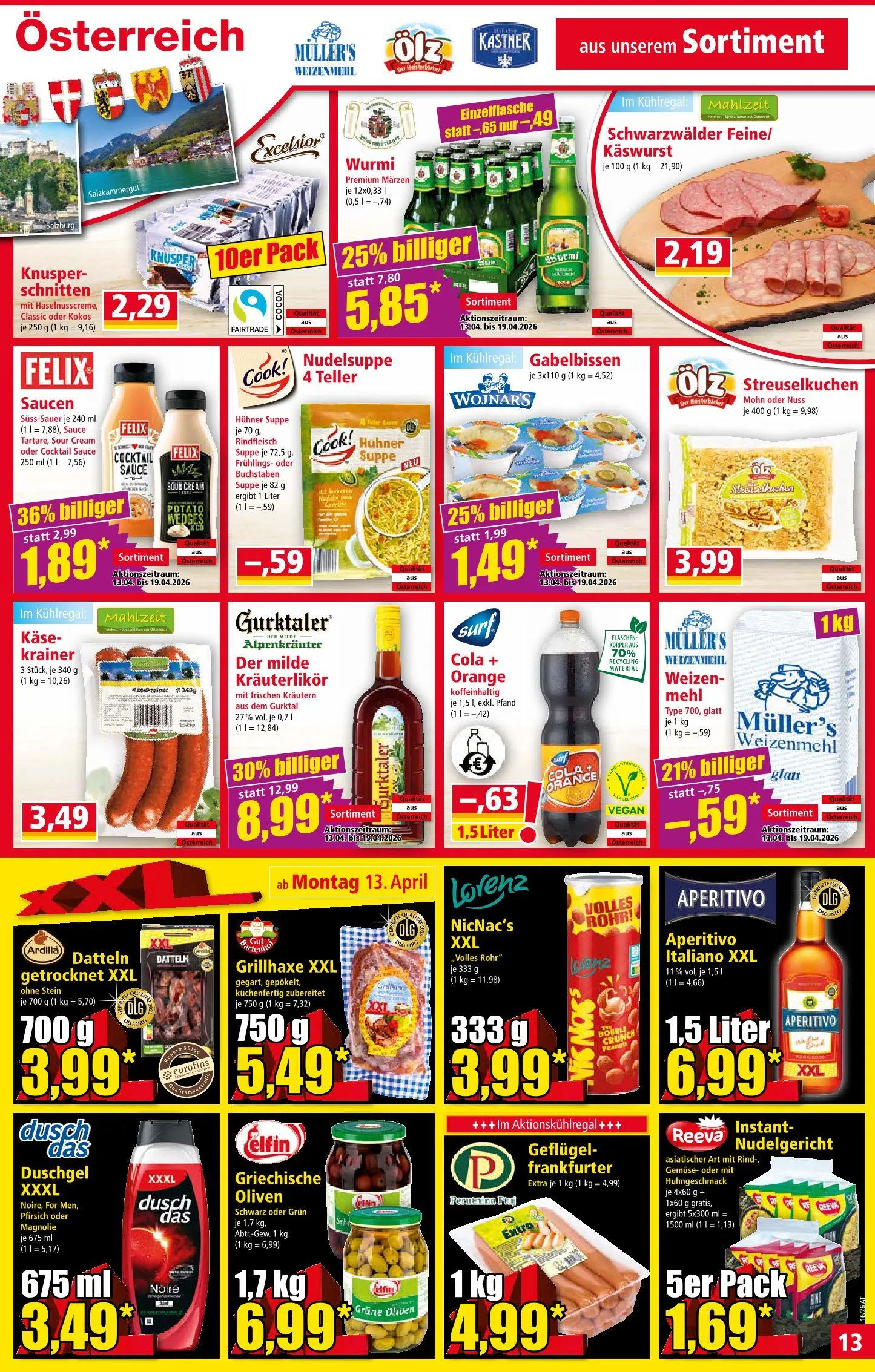 Norma Prospekte  von 8. April bis 13. April 2026 - Flugblätt seite  13