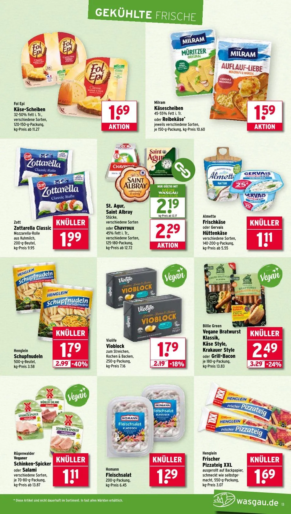 Wasgau Angebote von 25. August bis 30. August 2025 - Prospekt seite 13