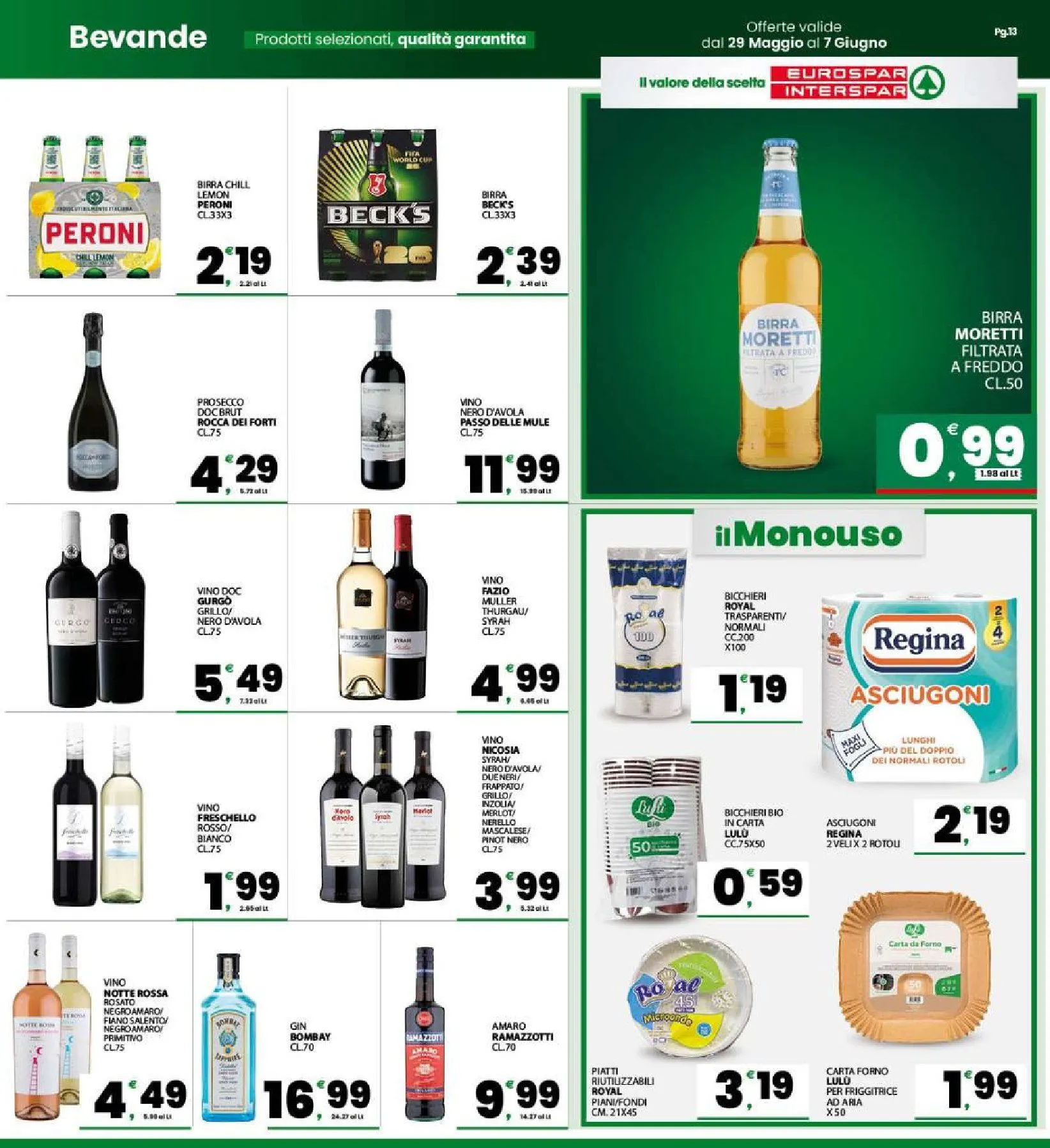  Volantini Interspar da 29 maggio a 7 giugno di 2026 - Pagina del volantino 13