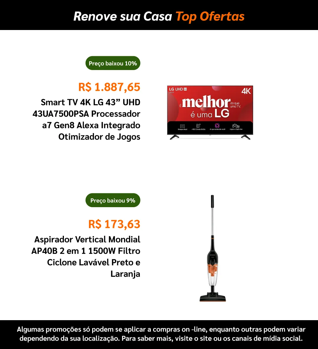 Encarte de  Ponto Frio 5 de março até 25 de março 2026 - Pagina 13