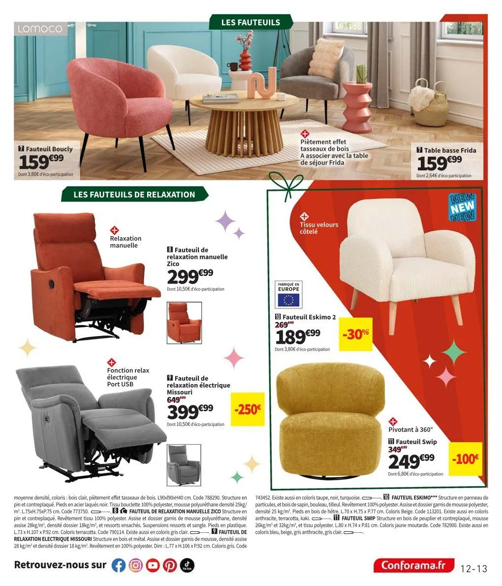 Conforama Catalogue du 1 décembre au 25 décembre 2025 - Catalogue page 13