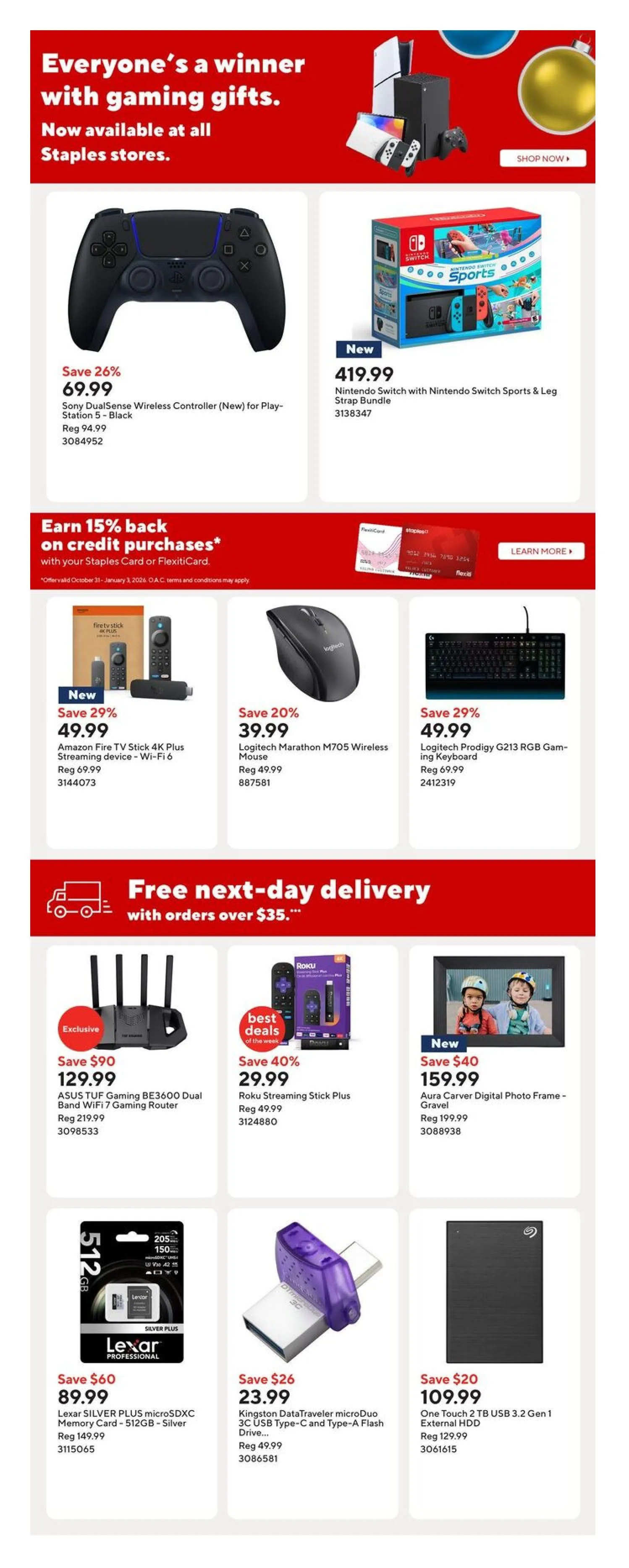 Staples Sales from December 5 to December 11 2025 - flyer page 13