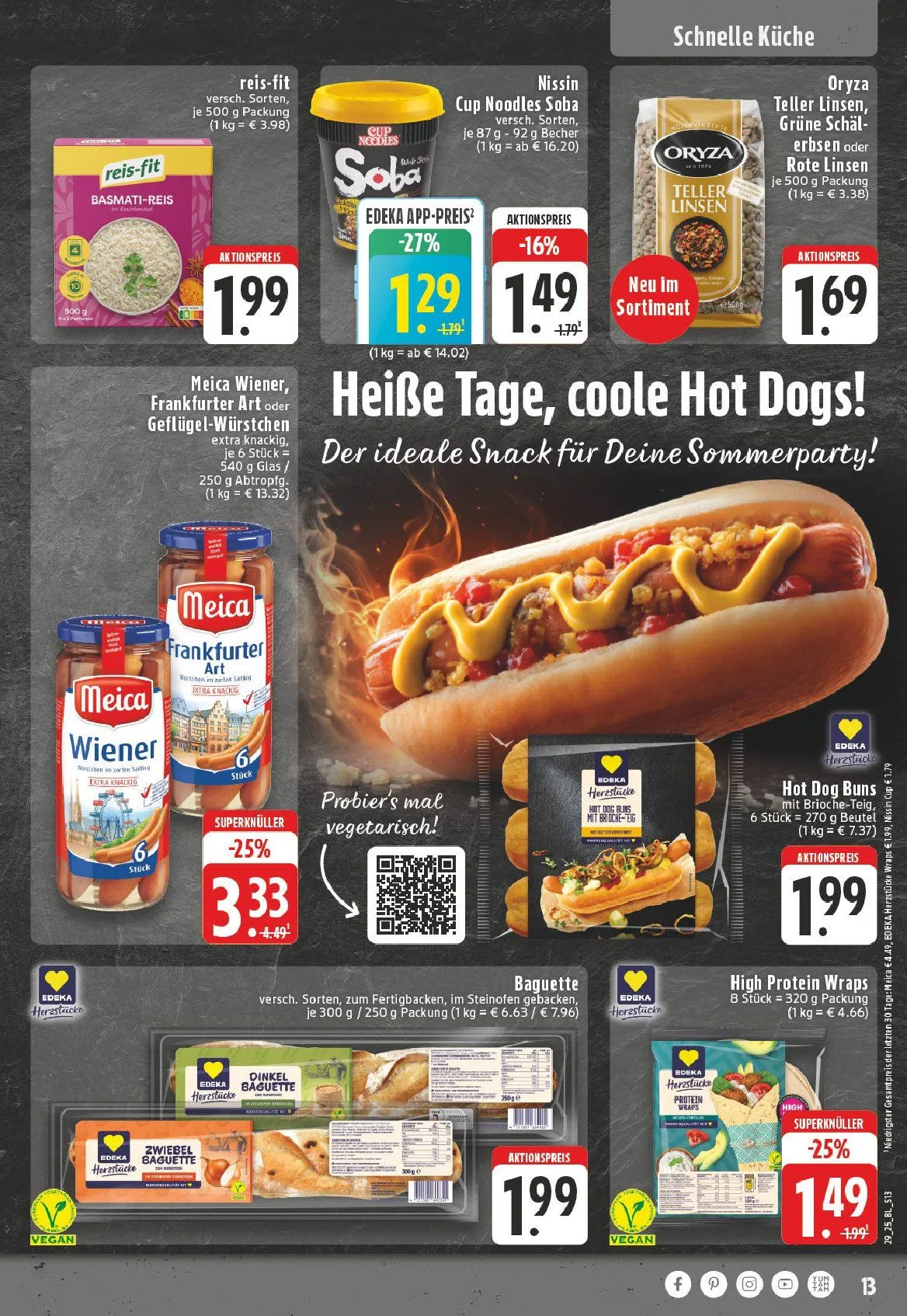 Edeka Prospekte - Aktuelle Angebote von 14. Juli bis 18. Juli 2025 - Prospekt seite 13