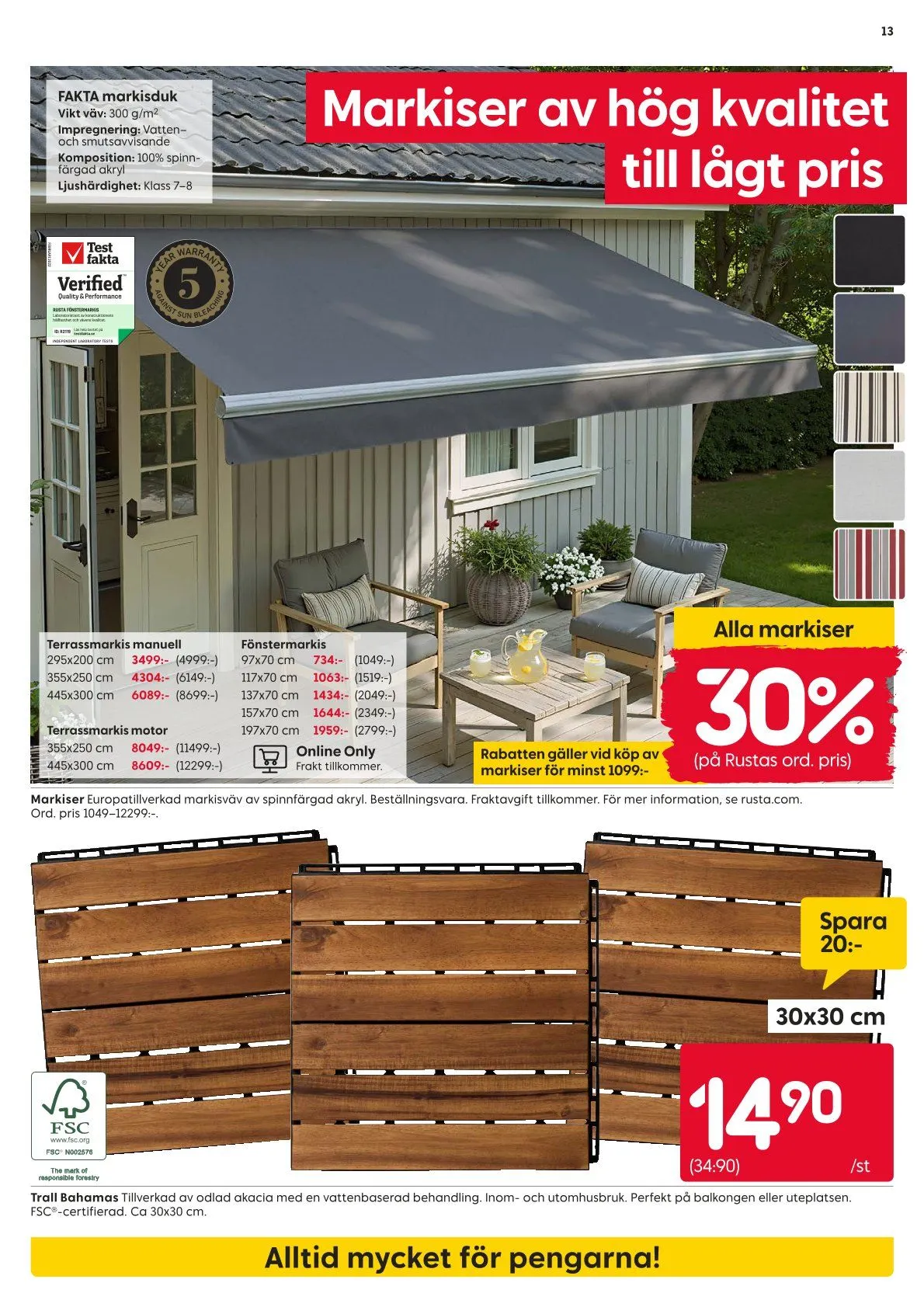  Rusta erbjudanden från 11 maj till 17 maj 2026 - Reklamblad sidor 13