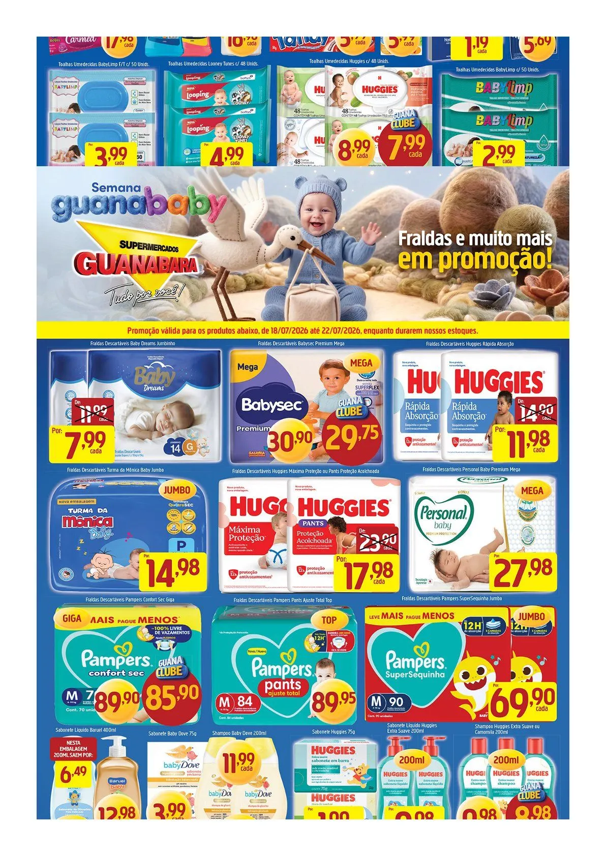 Encarte de  Folhetos Supermercados Guanabara 16 de julho até 22 de julho 2026 - Pagina 13