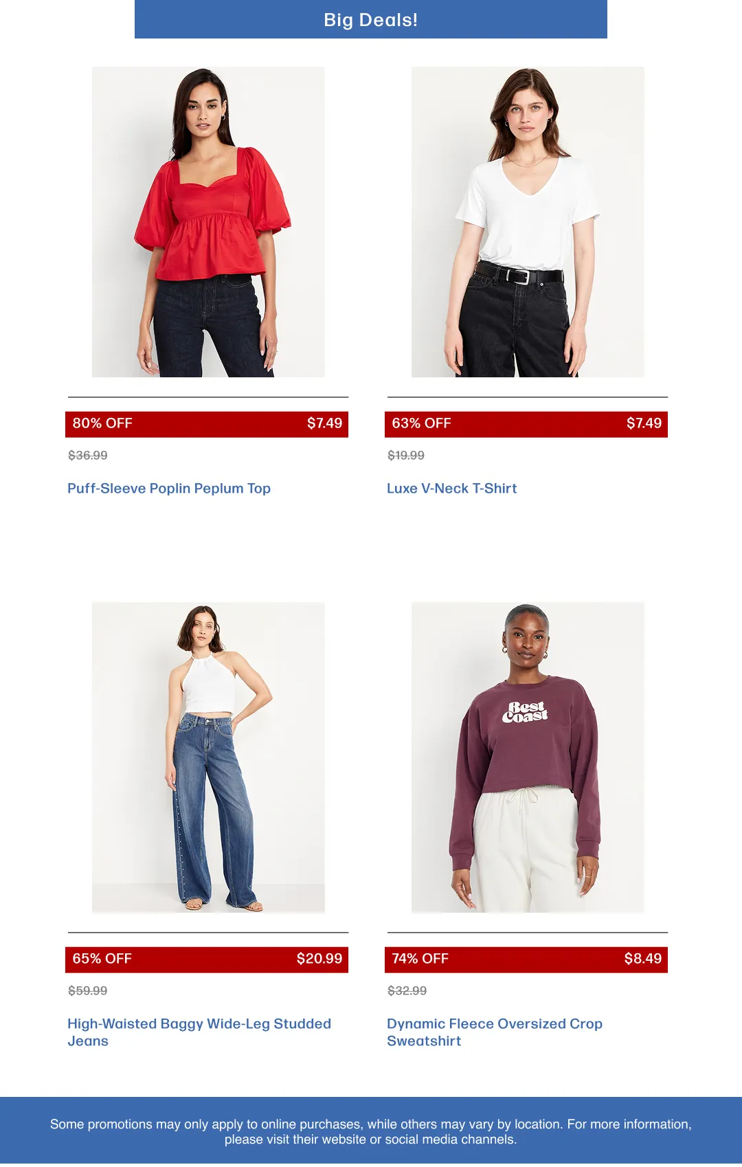 Weekly promotion Old Navy Sales spanning from April 6 to April 26 2026 - Page 13 for Catalogue 365