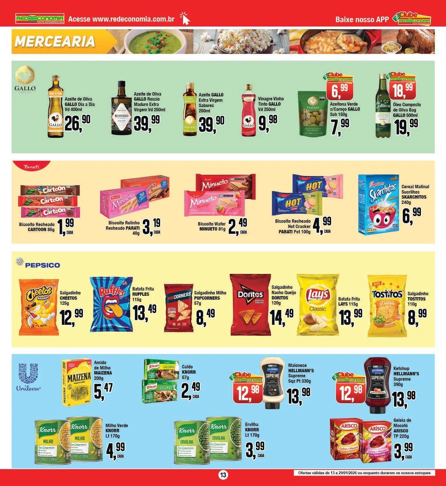 Encarte de Folhetos Redeconomia 16 de janeiro até 20 de janeiro 2026 - Pagina 13