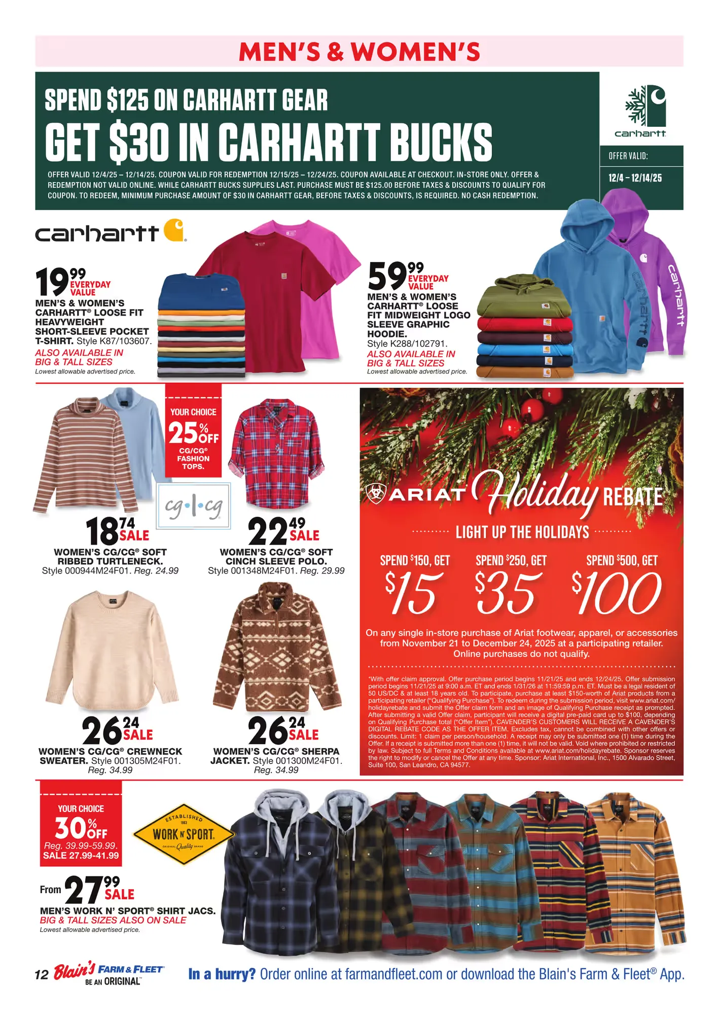 Weekly promotion Blain's Farm & Fleet Sales spanning from December 4 to December 14 2025 - Page 12 for Catalogue 365