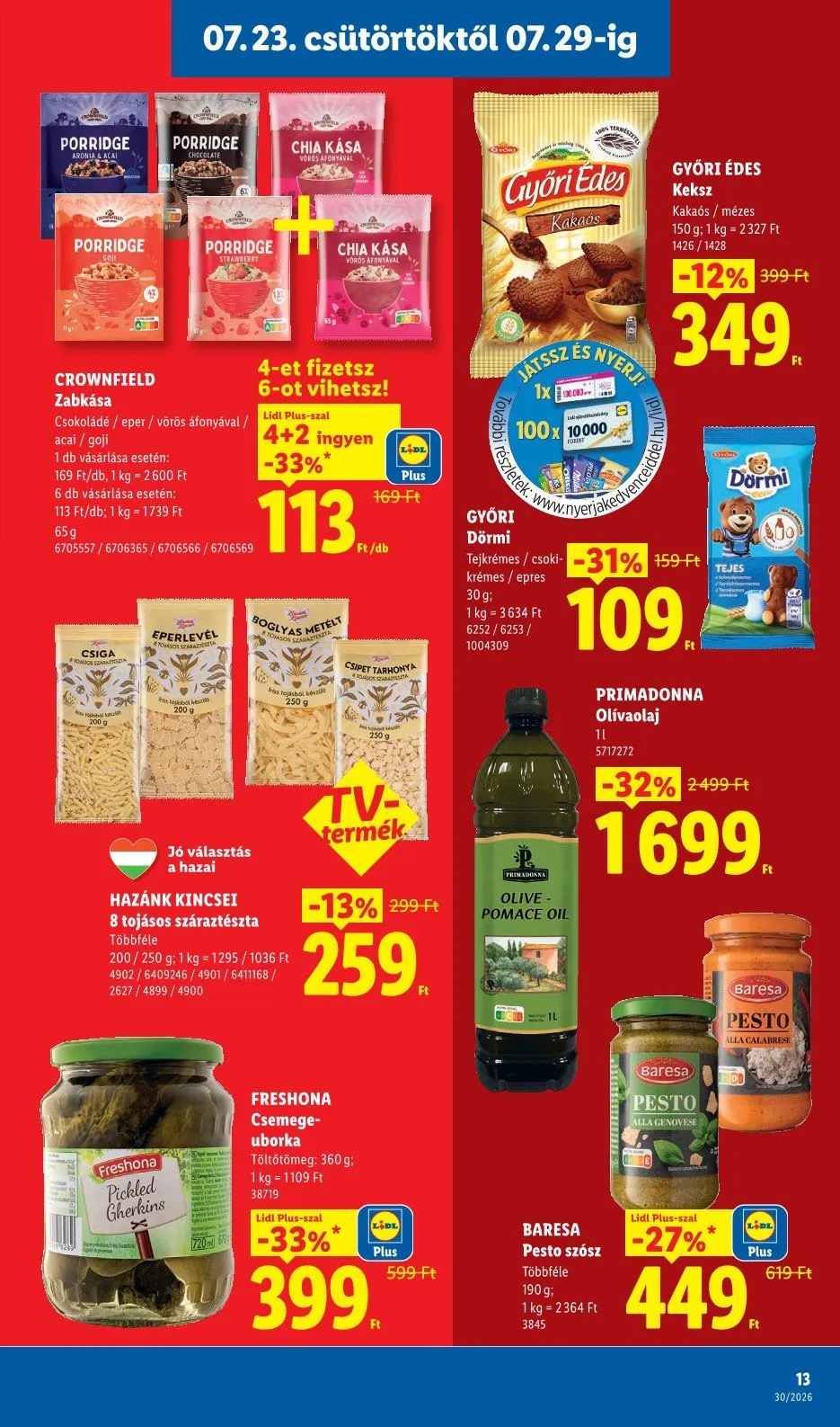 Katalógus  Lidl legfrissebb ajánlatai július 23.-tól július 29.-ig 2026. - Oldal 13