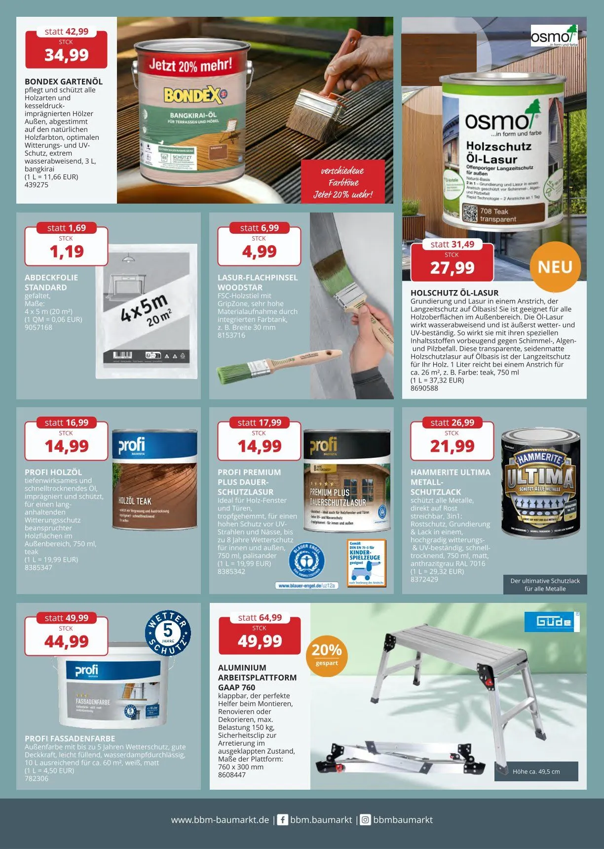 BBM Baumarkt Prospekte von 14. April bis 19. April 2025 - Prospekt seite 13