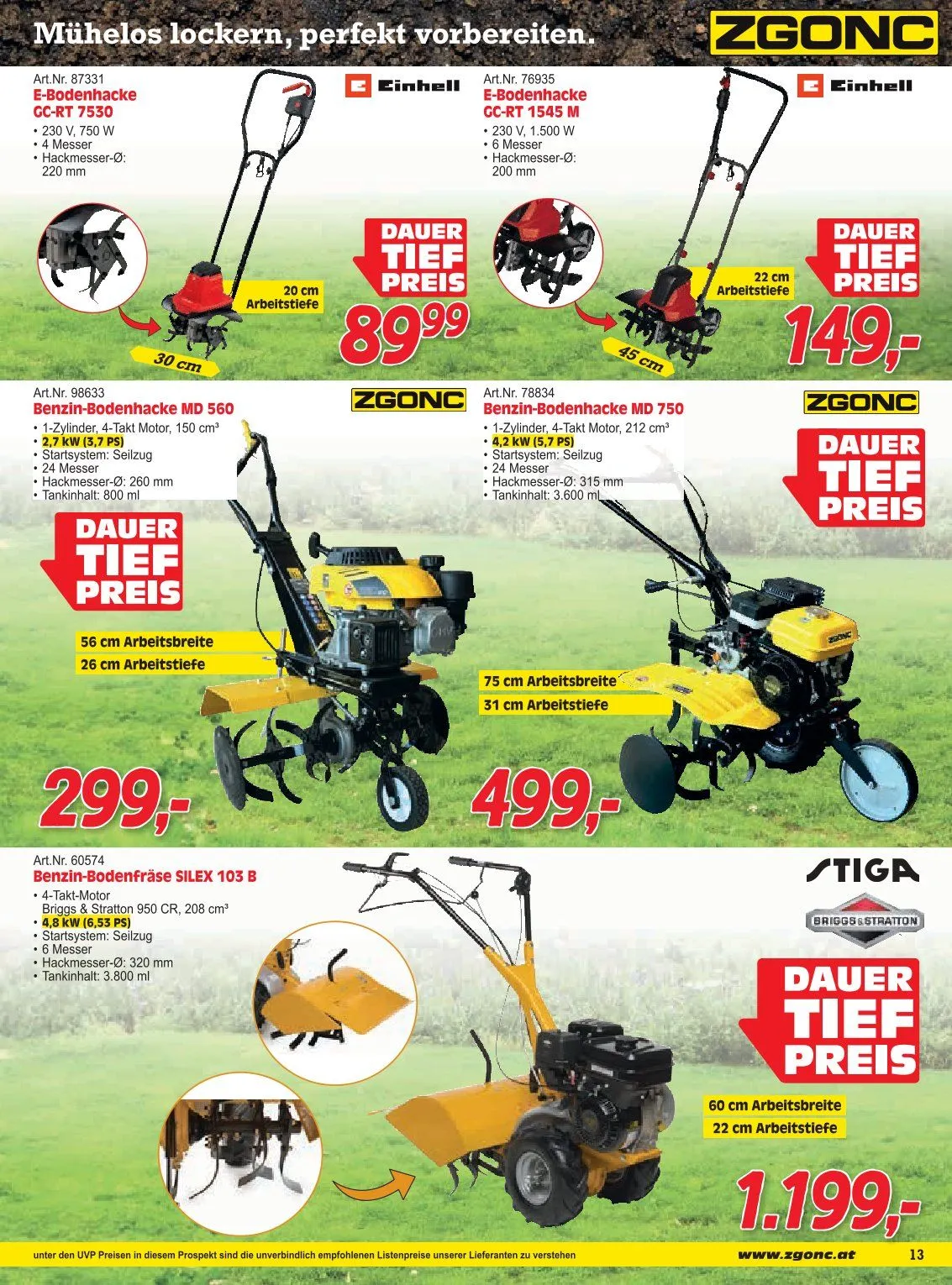 Zgonc Prospekte  von 13. April bis 27. April 2026 - Flugblätt seite  13