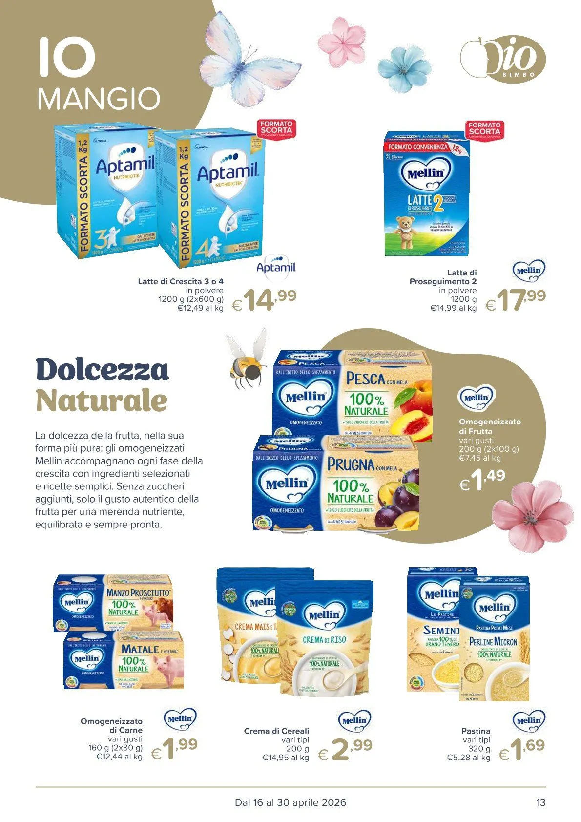  Volantini Io Bimbo da 16 aprile a 30 aprile di 2026 - Pagina del volantino 13
