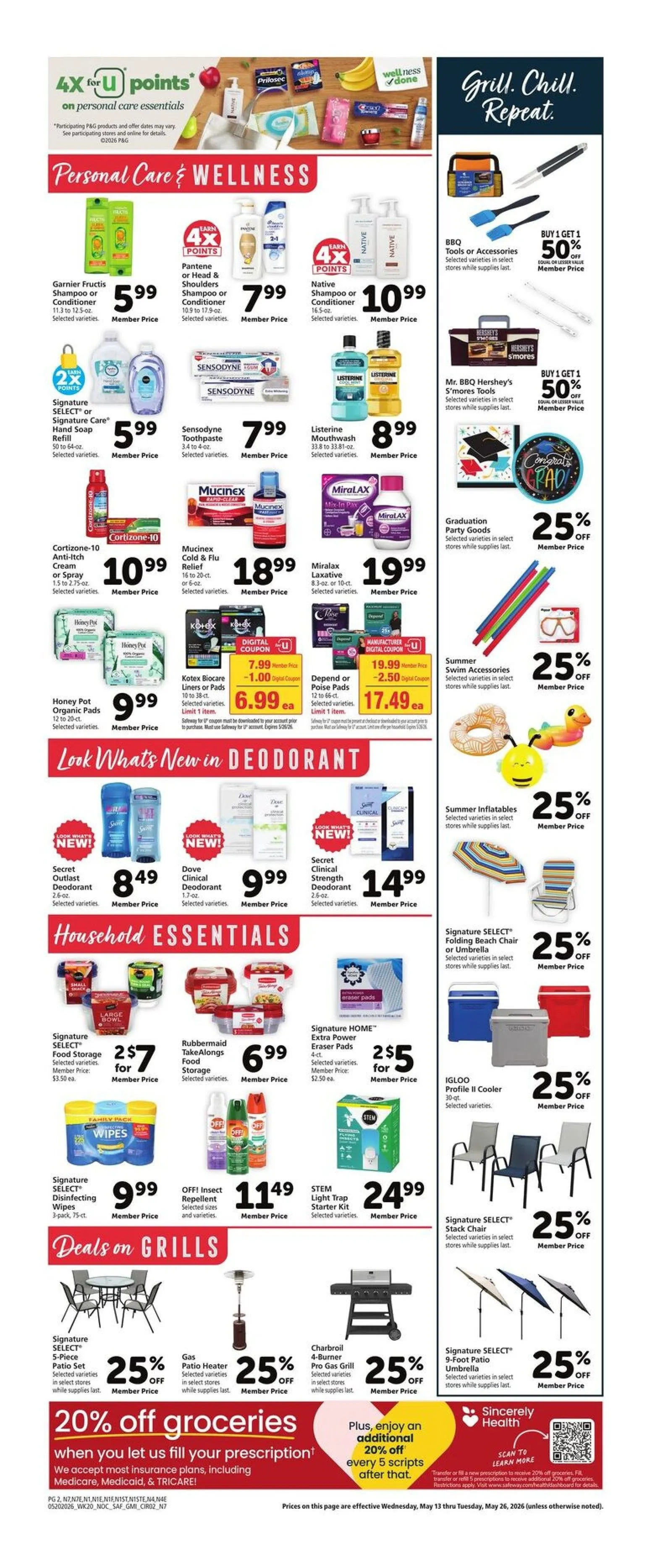 Weekly promotion Safeway Sales spanning from May 20 to May 26 2026 - Page 13 for Catalogue 365