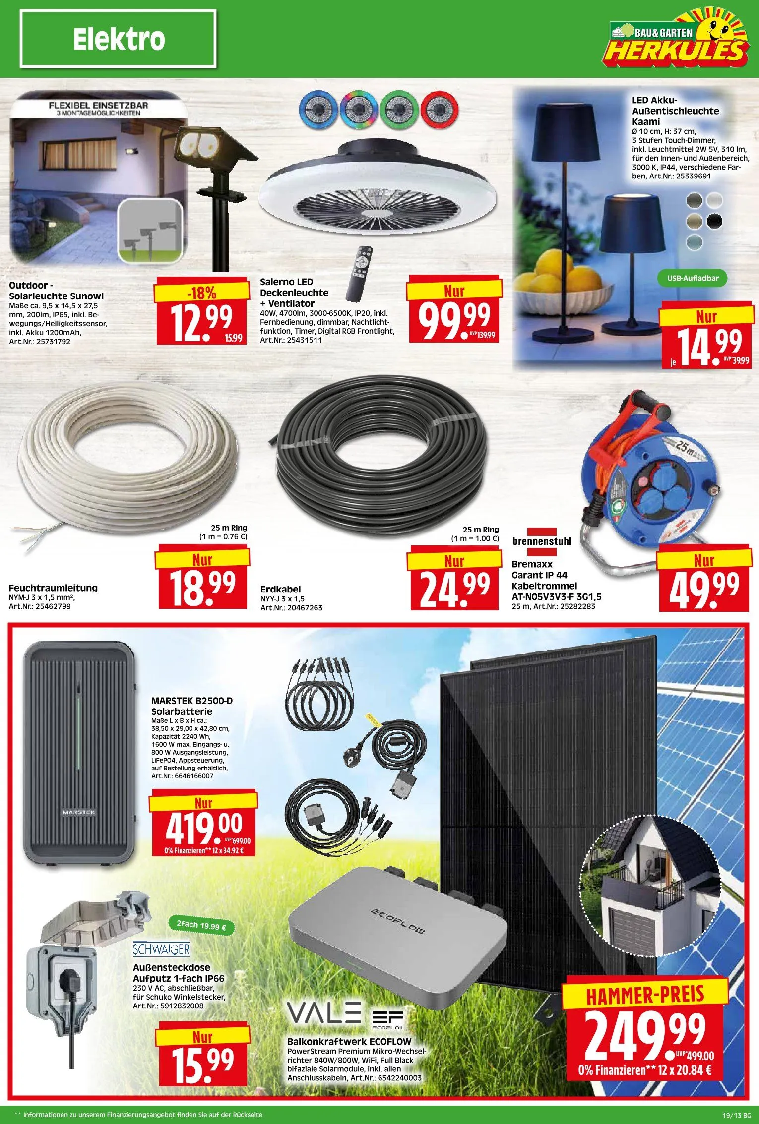 Herkules Baumarkt Prospekte von 5. Mai bis 10. Mai 2025 - Prospekt seite 13