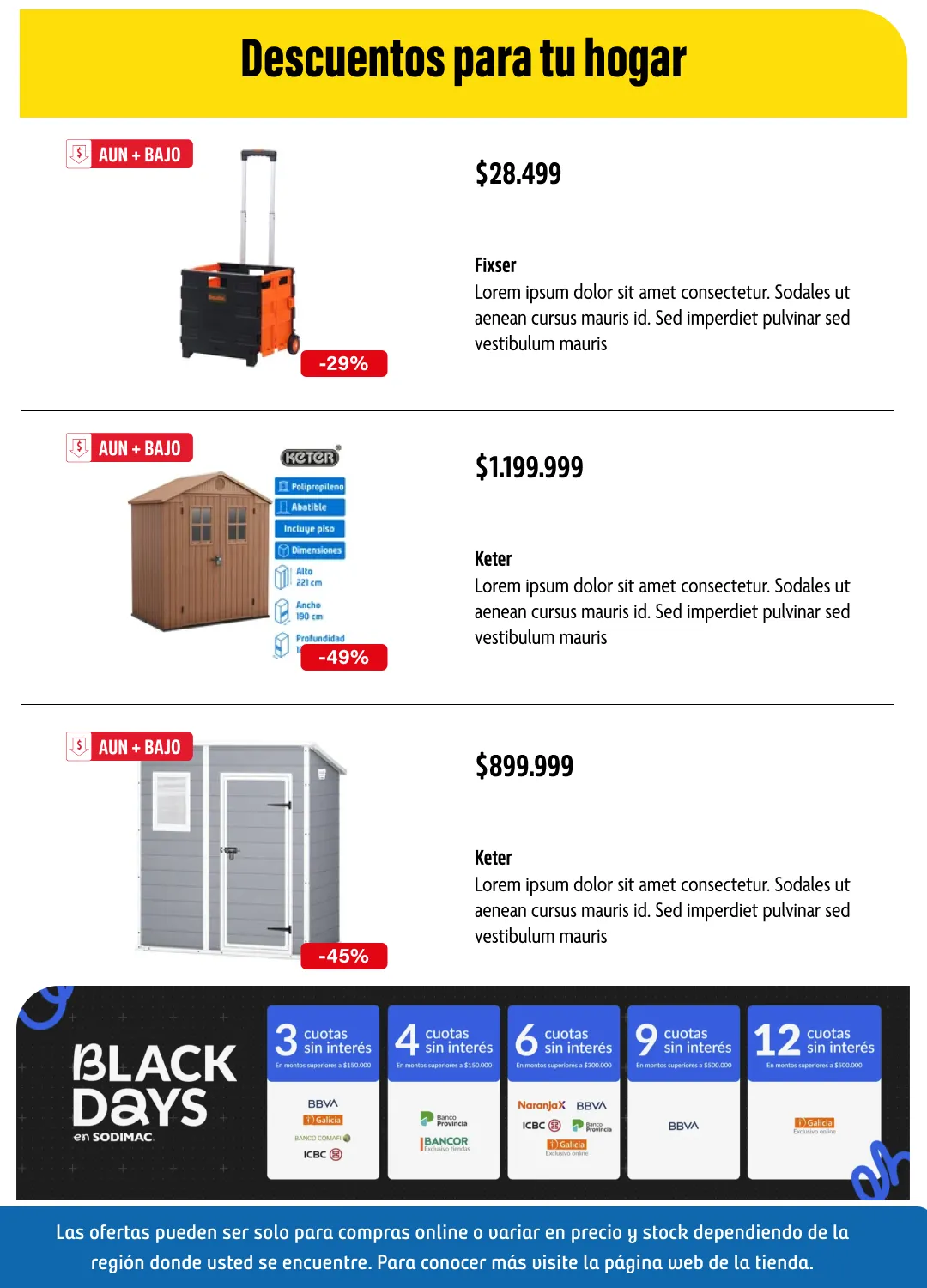 Ofertas de  Sodimac Ofertas 2 de marzo al 20 de marzo 2026 - Página 13 del catálogo