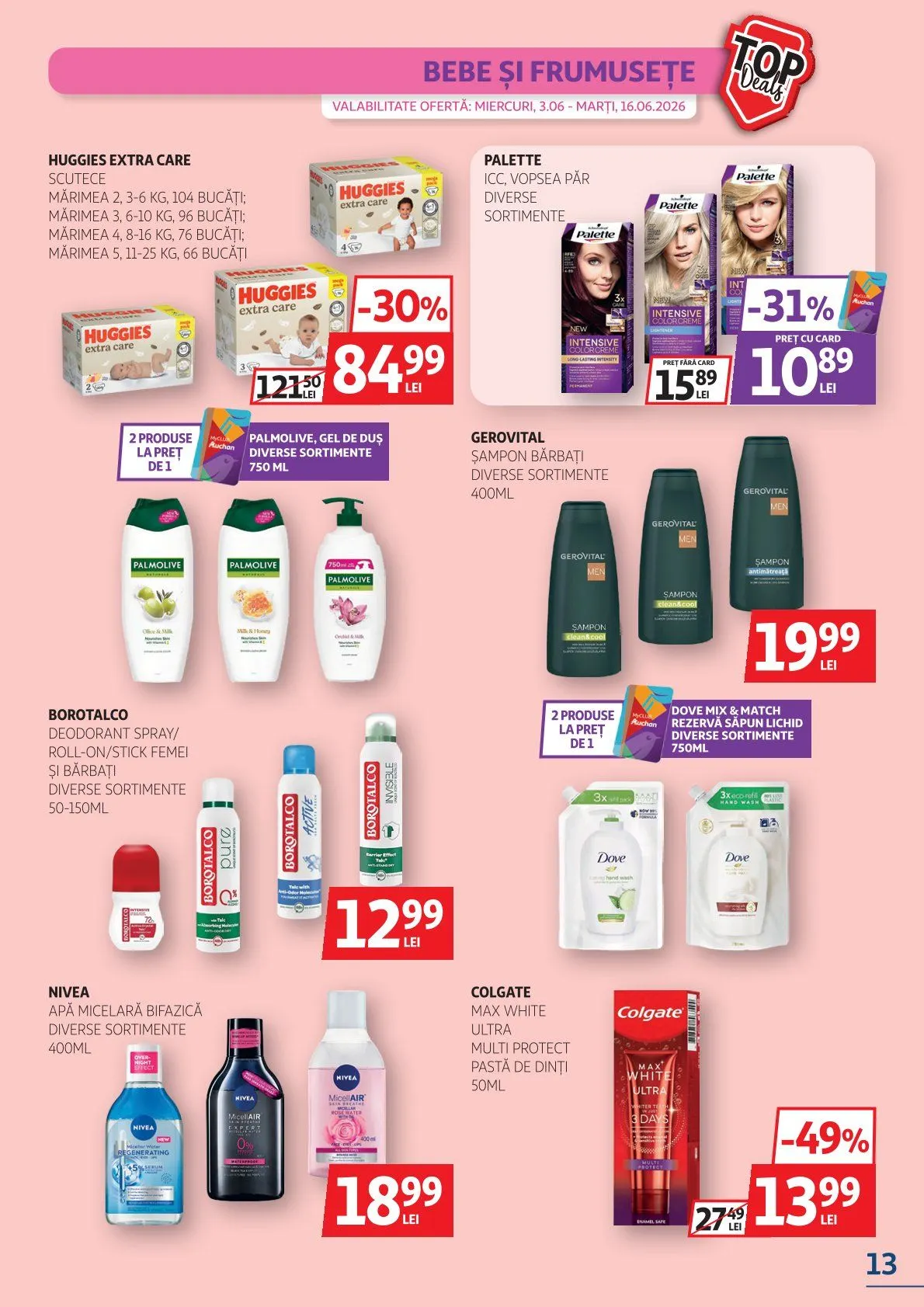 Catalog Auchan  de la 3 iunie până la 16 iunie 2026 - Revista Pagina 13