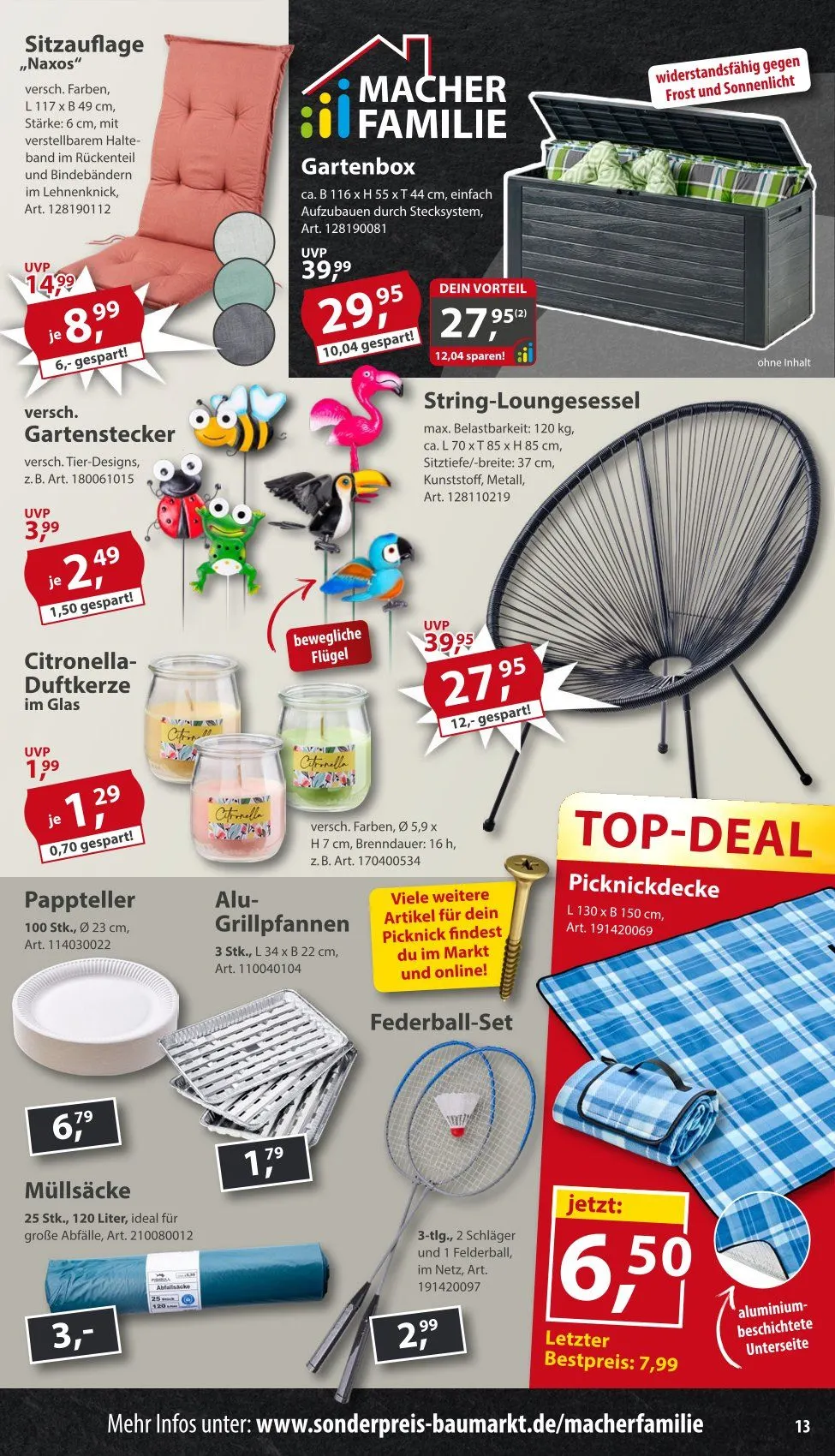  Sonderpreis-Baumarkt Angebote von 28. März bis 4. April 2026 - Prospekt seite 13
