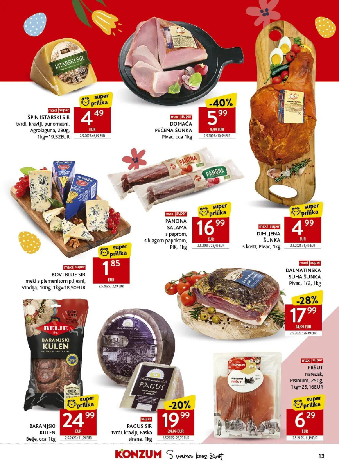 Katalog Konzum od 25. ožujka do 4. travnja 2026. - Pregled Stranica 13