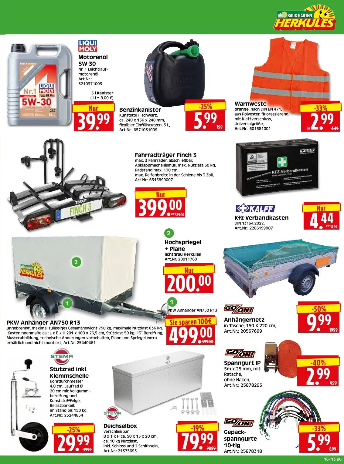 Herkules Baumarkt Prospekte von 13. April bis 18. April 2026 - Prospekt seite 13