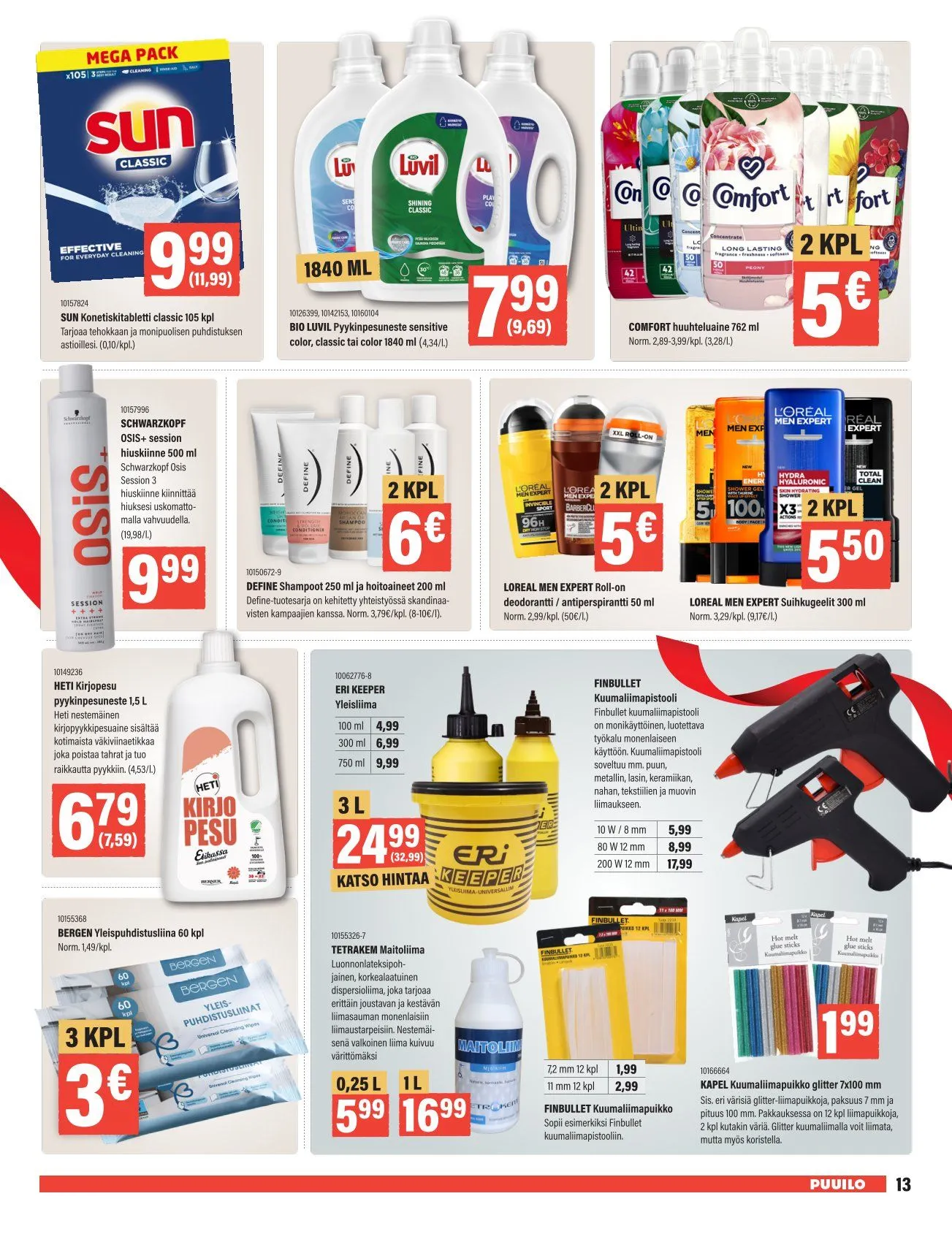 Puuilo Tarjoukset voimassa alkaen 24. marraskuuta - 7. joulukuuta 2025 - Tarjouslehti sivu 13