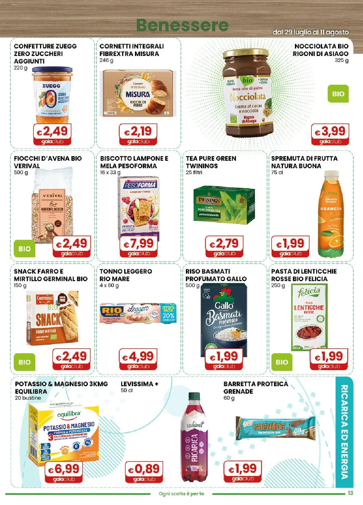  Volantini Gala Supermercati da 29 luglio a 10 agosto di 2026 - Pagina del volantino 13