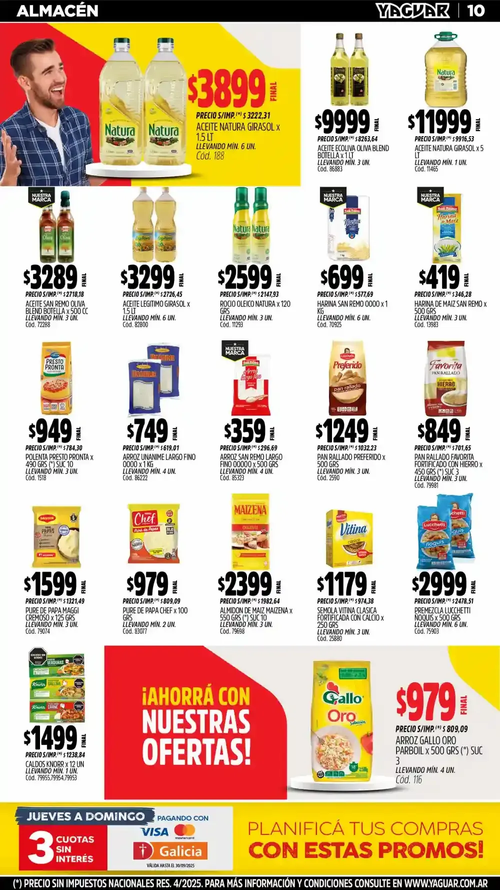 Ofertas de  Ofertas Yaguar - Últimos catálogos 8 de septiembre al 15 de septiembre 2025 - Página 12 del catálogo