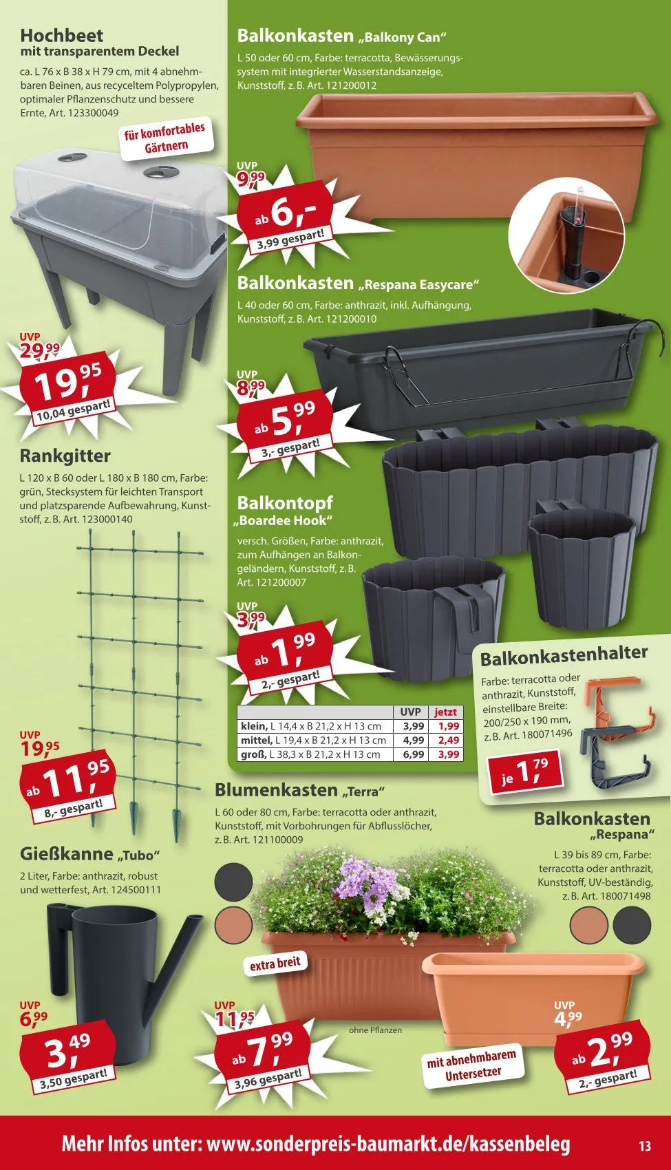 Sonderpreis-Baumarkt Angebote von 9. Mai bis 15. Mai 2026 - Prospekt seite 13