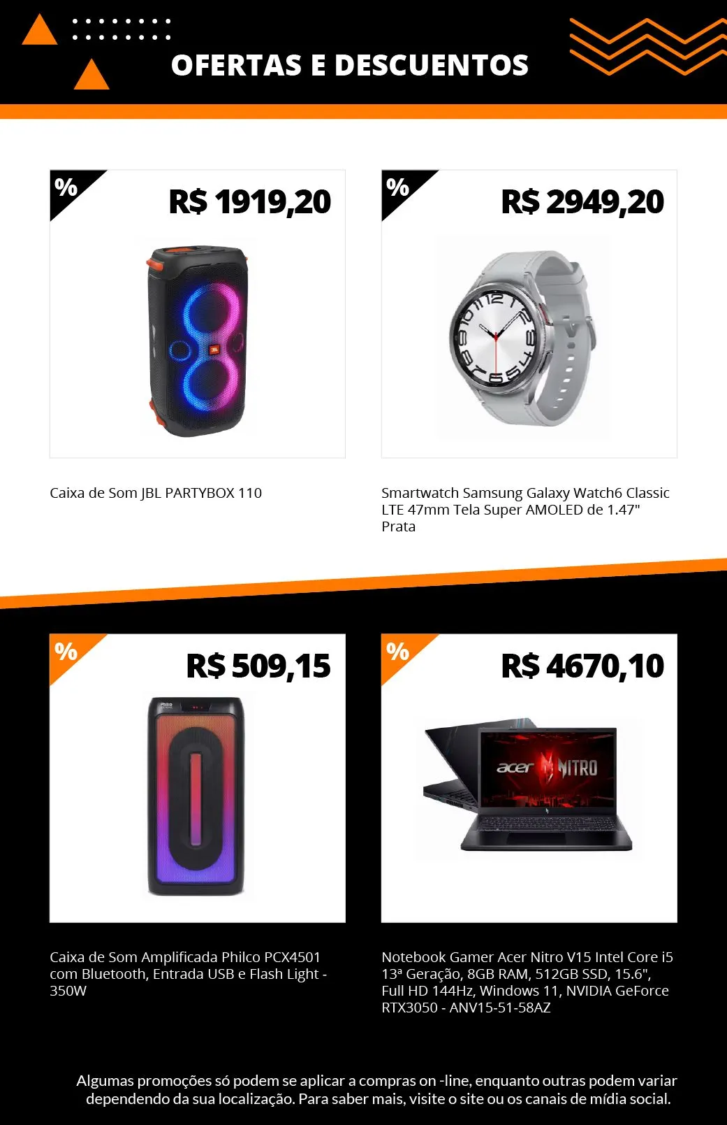 Encarte de Promoções Black Friday 31 de outubro até 30 de novembro 2024 - Pagina 12