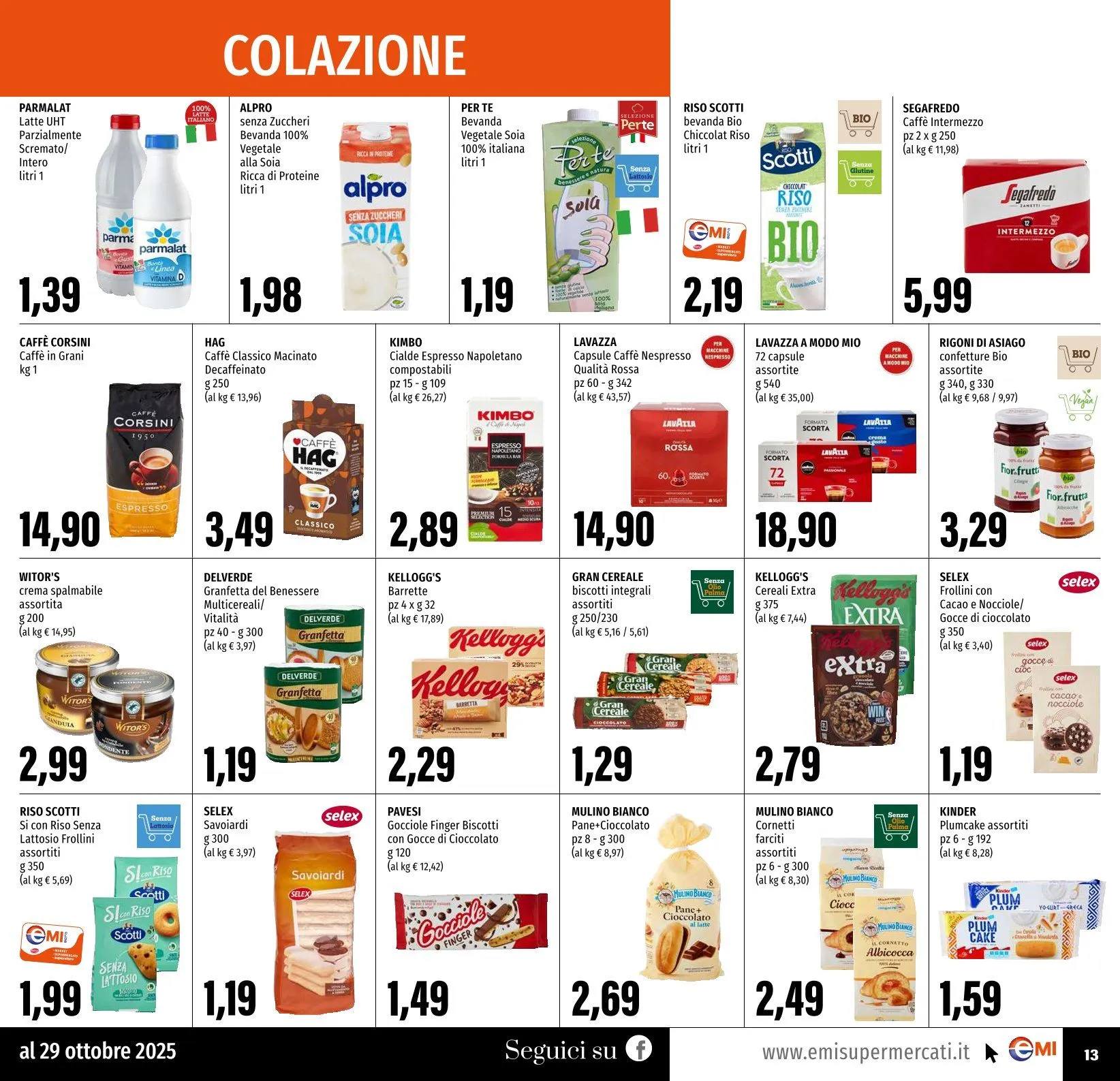 Volantini Emi Supermercati  da 16 ottobre a 29 ottobre di 2025 - Pagina del volantino 13