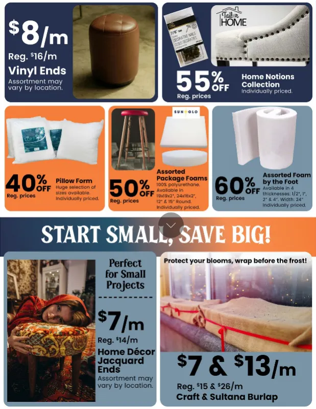 Fabricland Sales from October 1 to October 31 2025 - flyer page 12