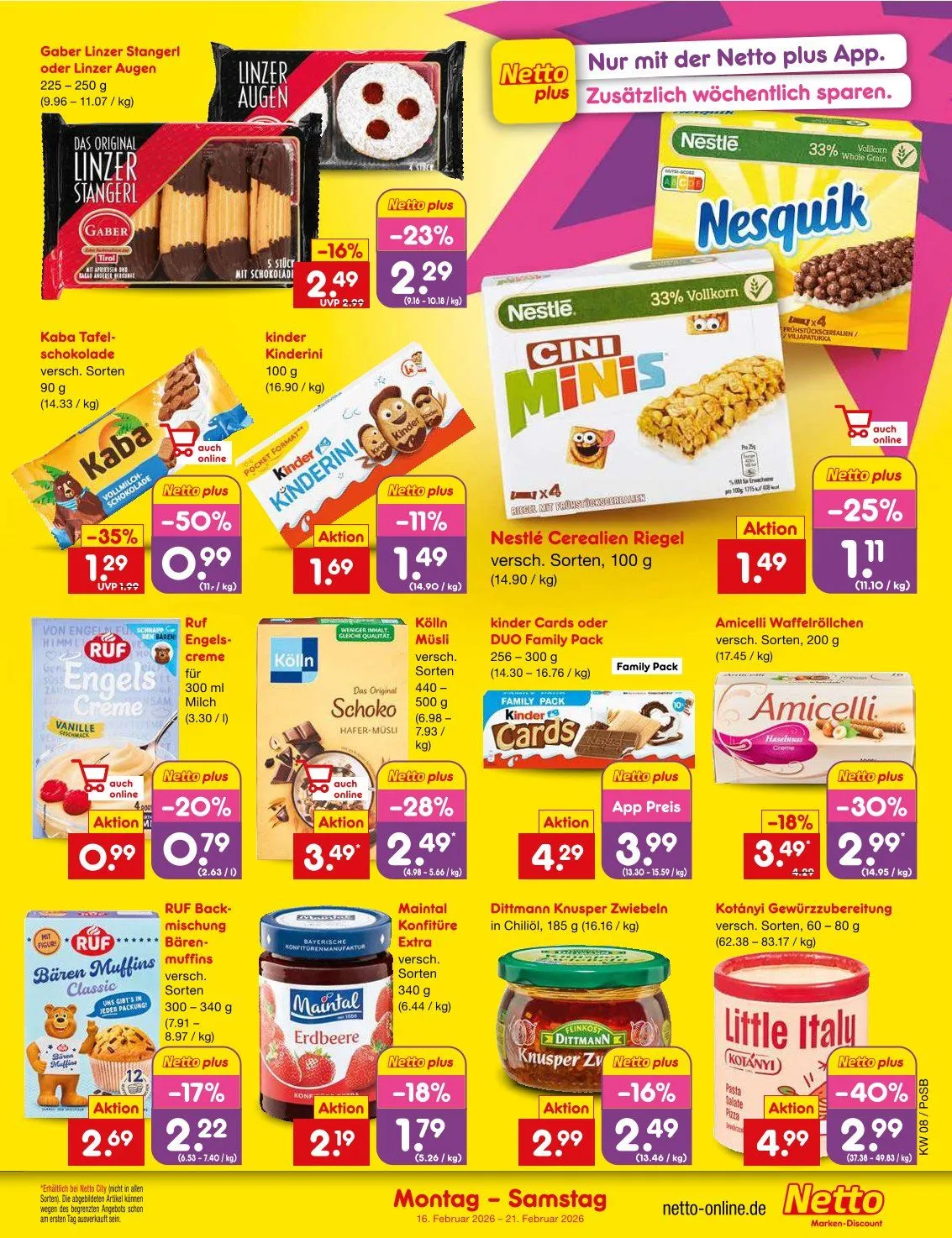 Netto Marken-Discount Angebote von 16. Februar bis 21. Februar 2026 - Prospekt seite 13